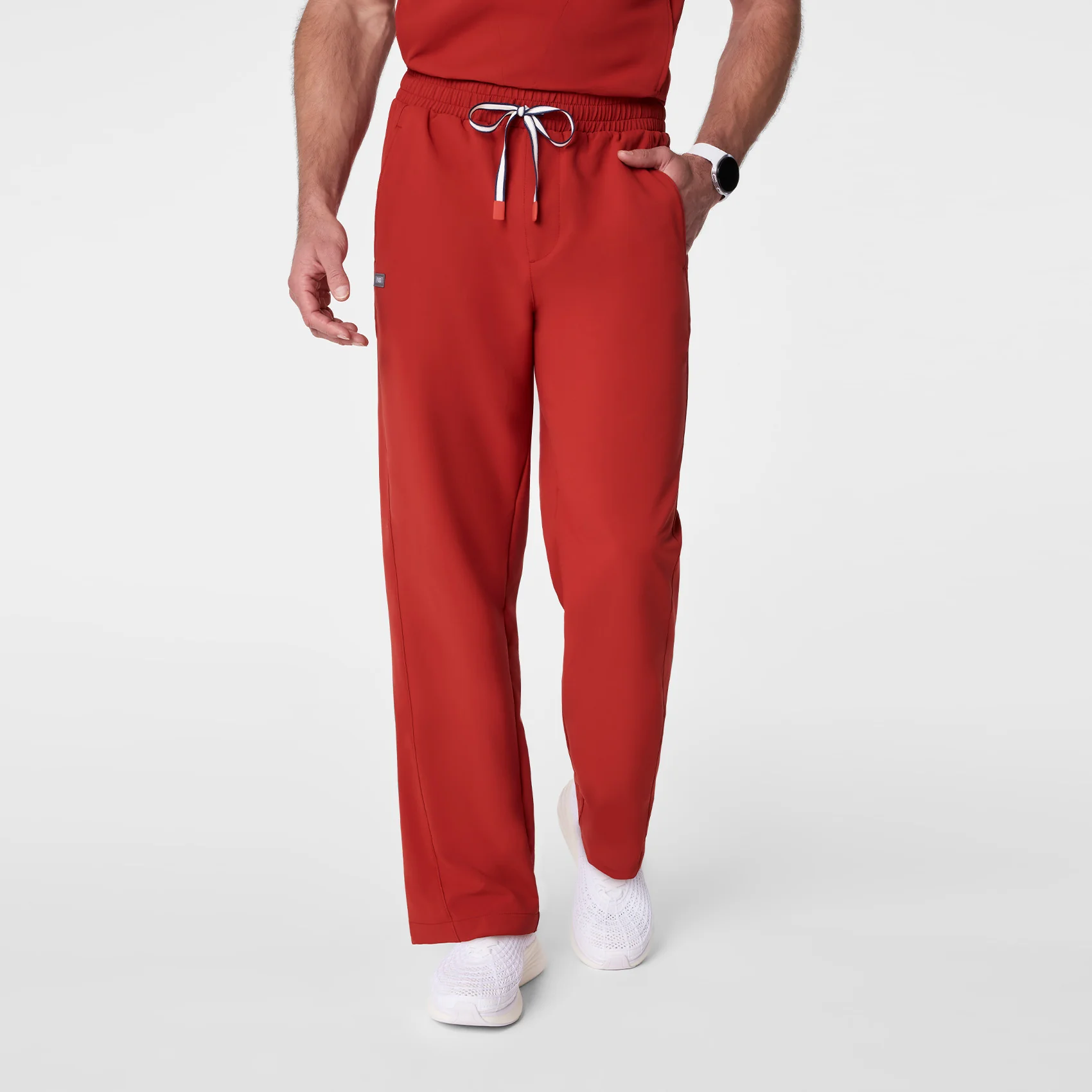 men's Team Usa Red FIGS x Team USA FIBREx Relaxed - Scrub Pant
