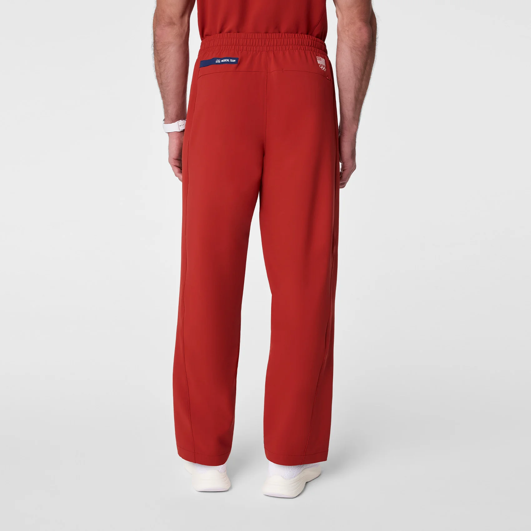 men's Team Usa Red FIGS x Team USA FIBREx Relaxed - Scrub Pant - Image 4