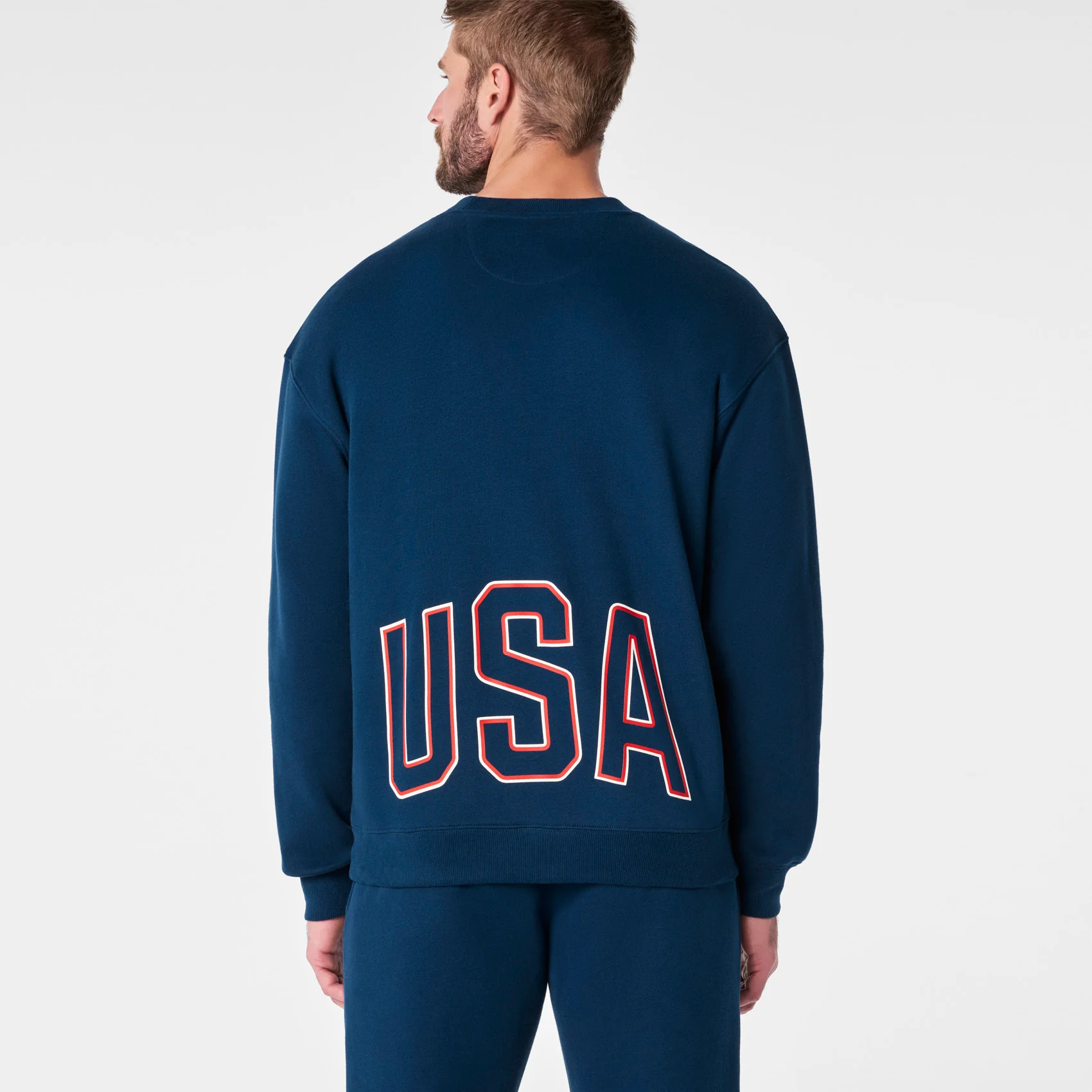 men's Team USA Blue FIGS x Team USA Off-Shift - Crewneck Sweatshirt™ - Image 2