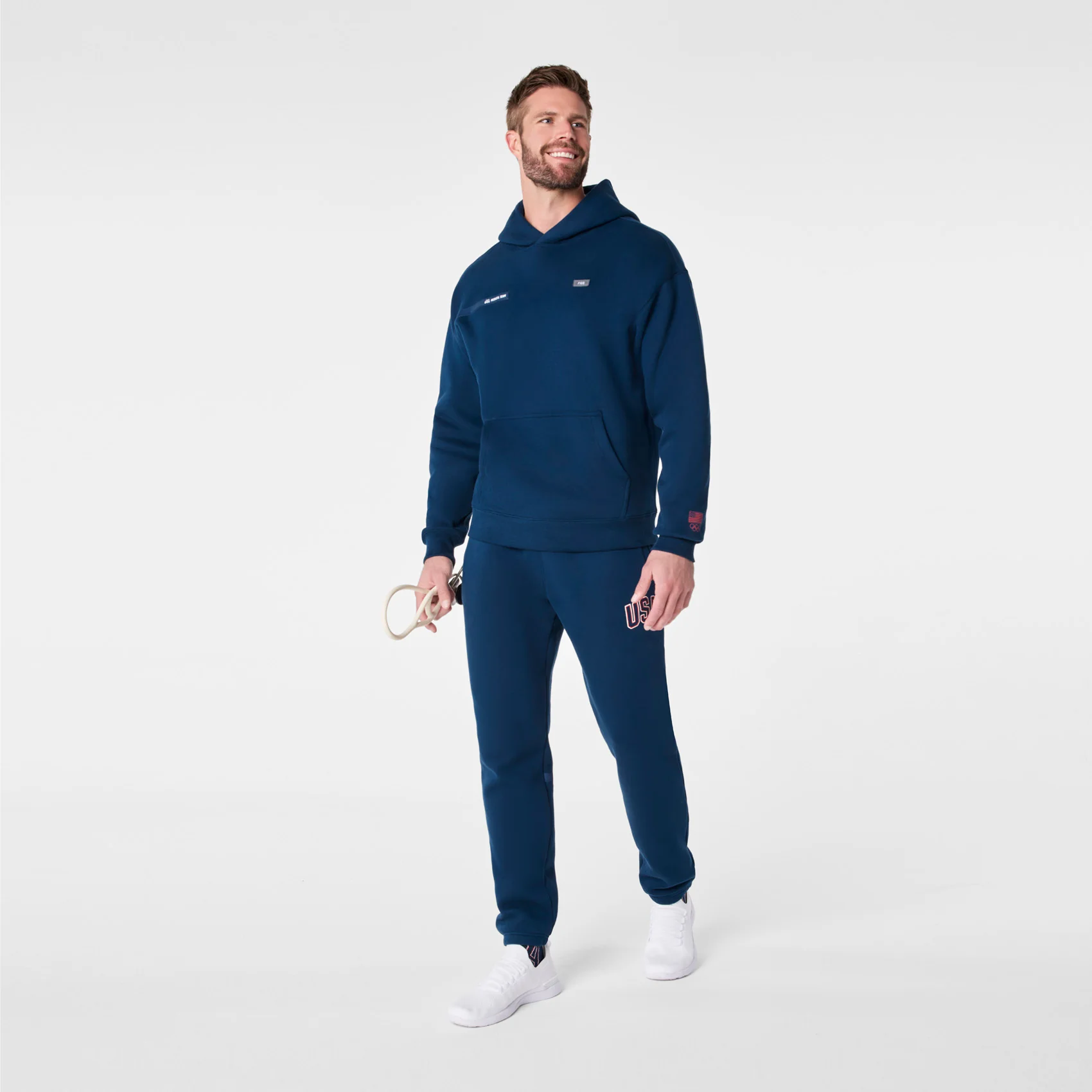 men's Team USA Blue FIGS x Team USA Off-Shift - Hoodie Sweatshirt™ - Image 3
