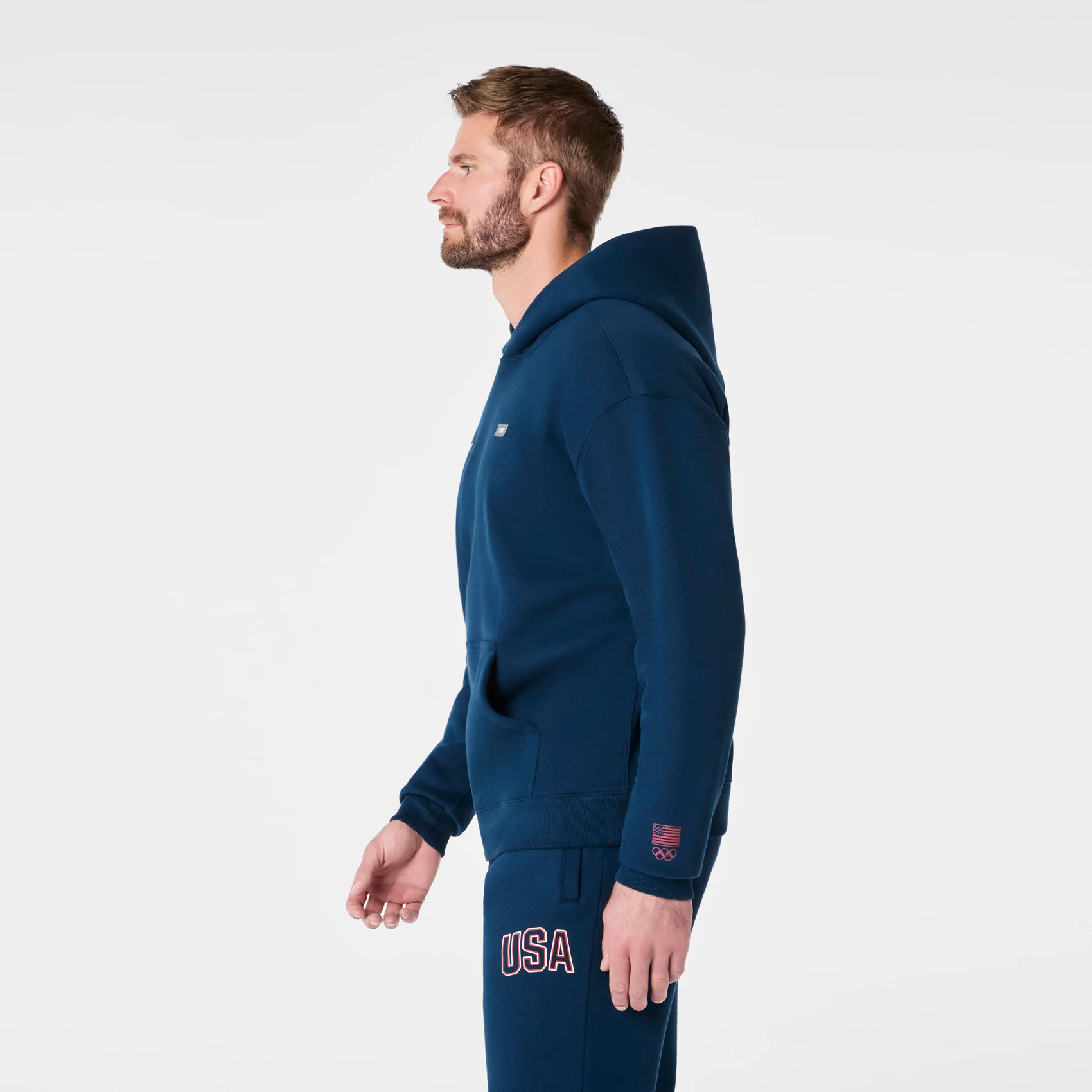 men's Team USA Blue FIGS x Team USA Off-Shift - Hoodie Sweatshirt™ - Image 4