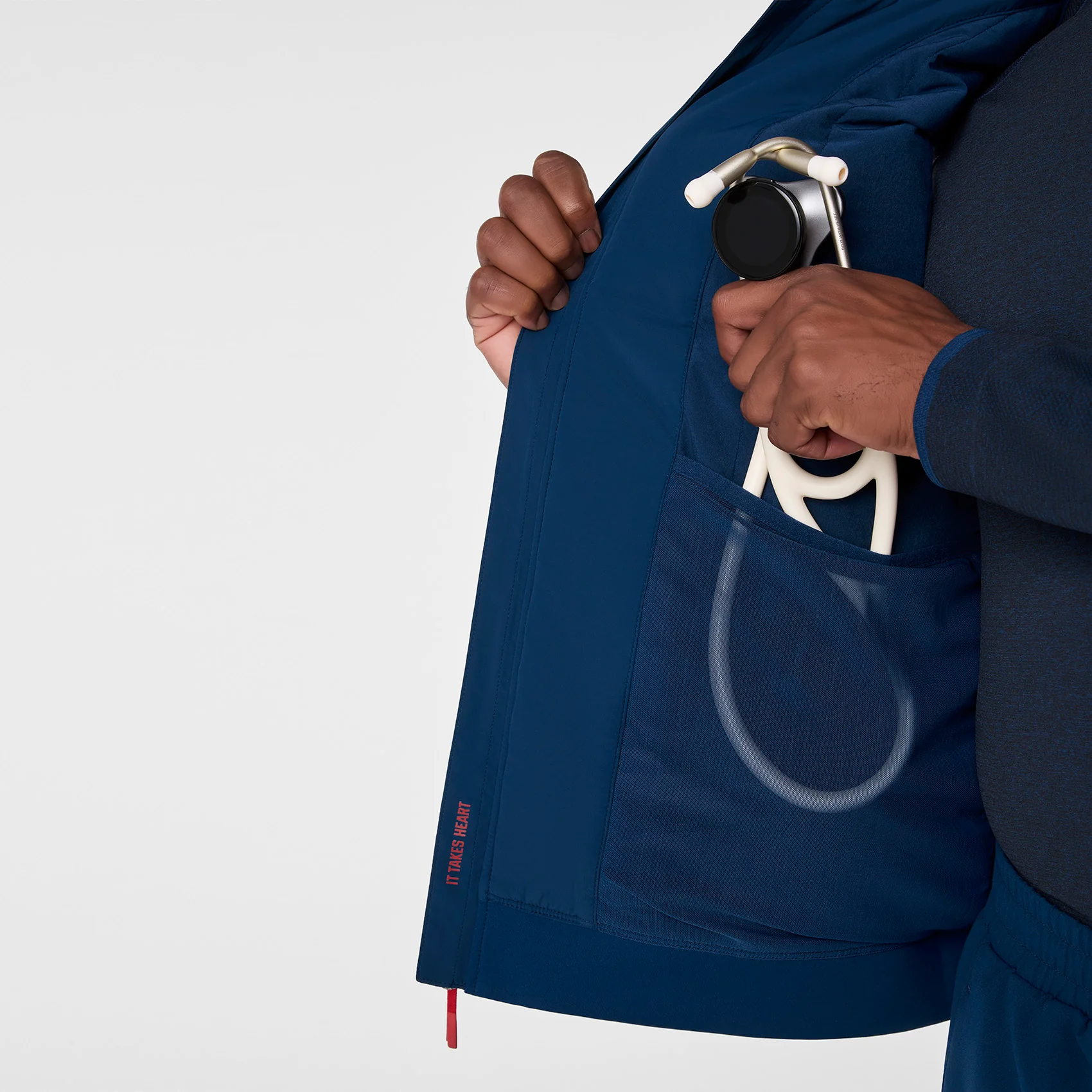 men's Team USA Blue FIGS x Team USA Off-Shift - Float Bomber Vest™ - Image 10