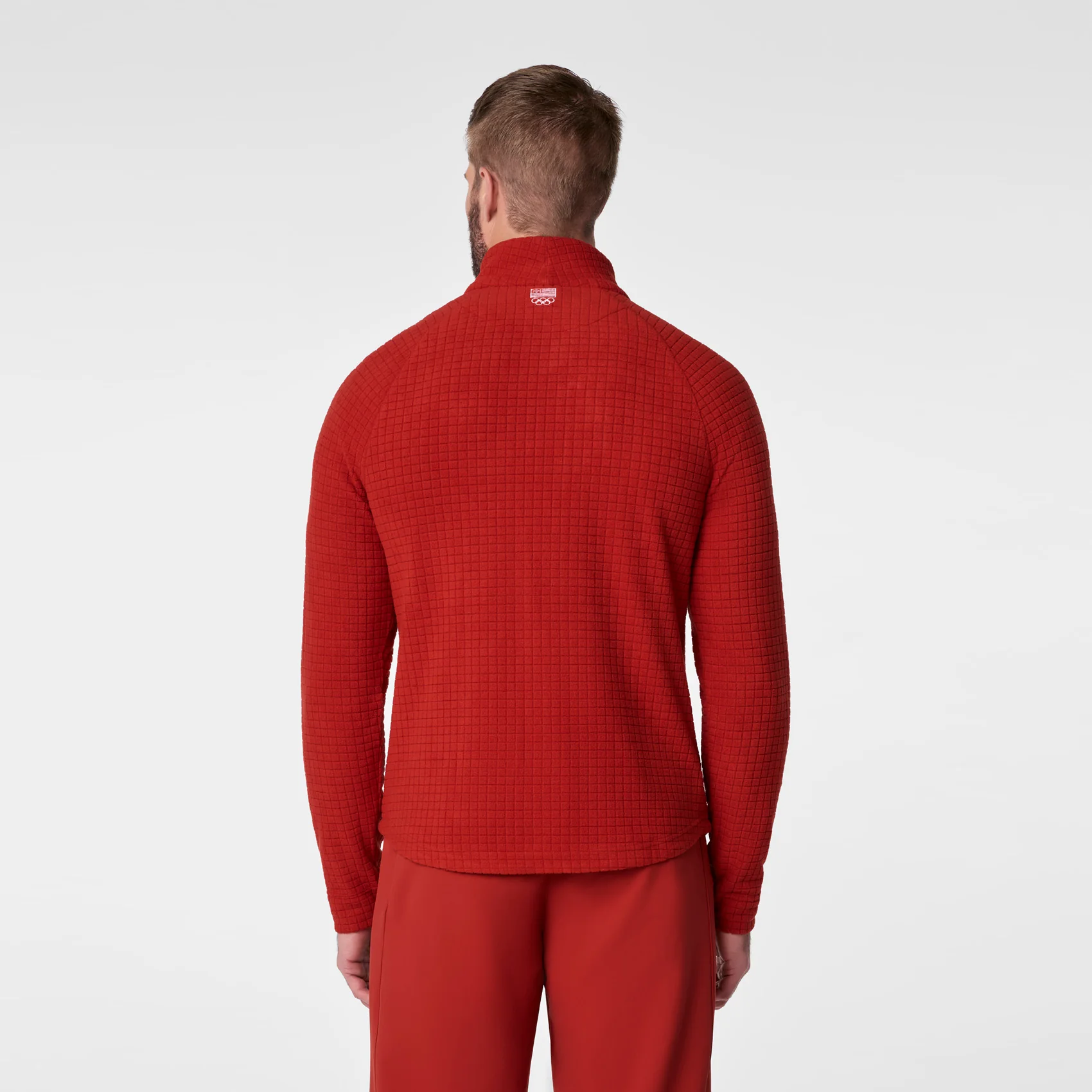 men's Team USA Red FIGS x Team USA On-Shift - Fleece ¼ Zip Top™ - Image 5