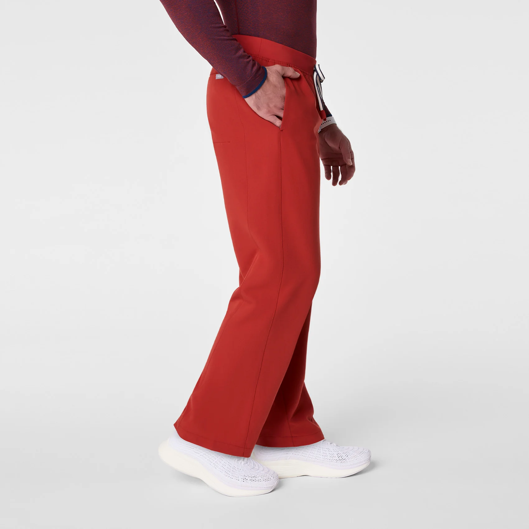 men's Team USA Red FIGS x Team USA Relaxed Straight Leg - Scrub Pant - Image 3