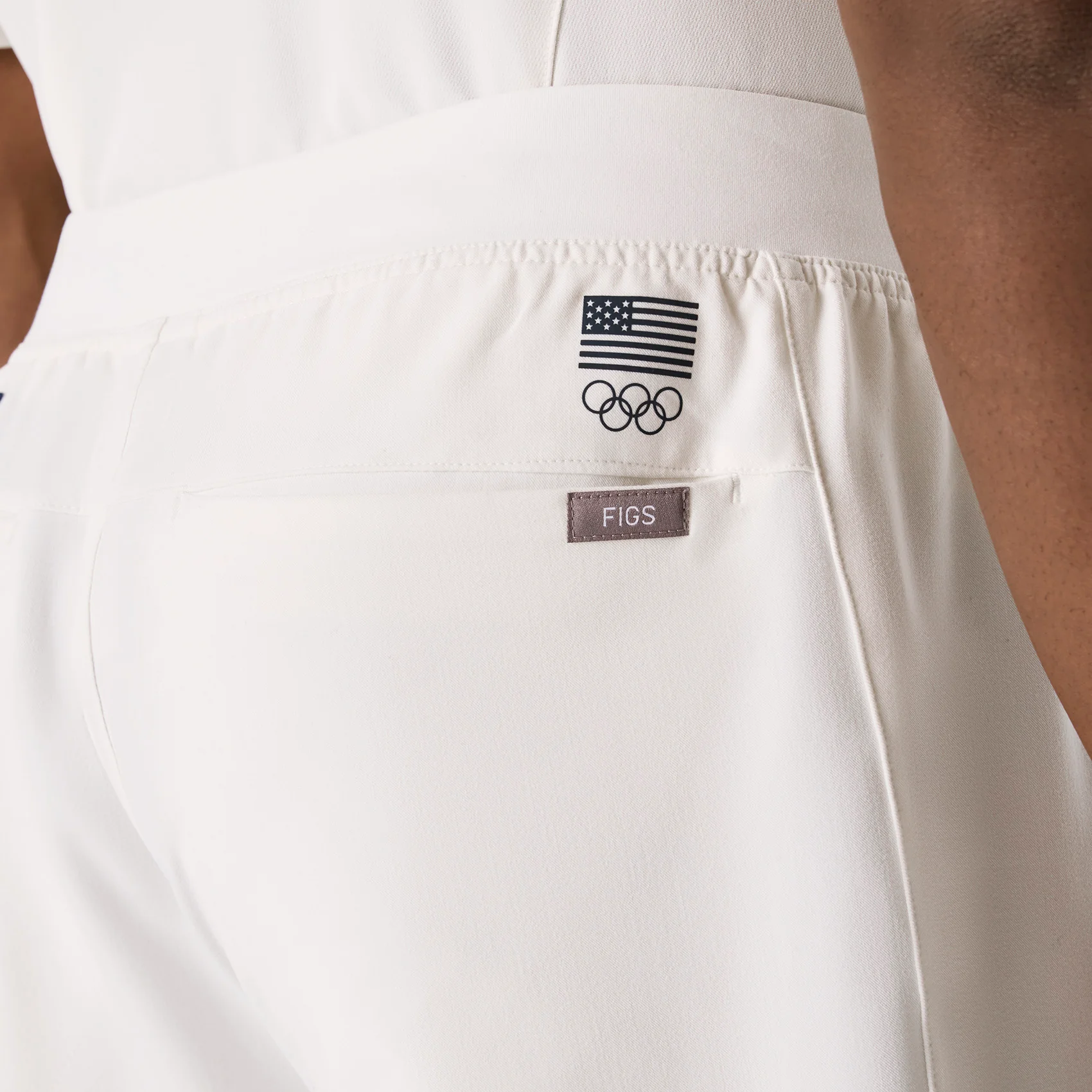 men's Off White FIGS x Team USA FIBREx Relaxed - Short Scrub Pant - Image 7