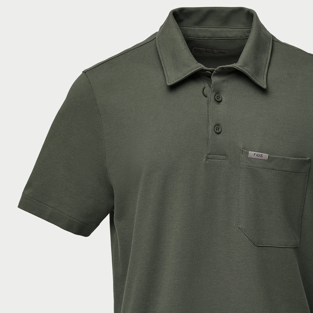 men's Bonsai FIGSPRO™ Pique - Shortsleeve Scrubpolo™ - Image 9