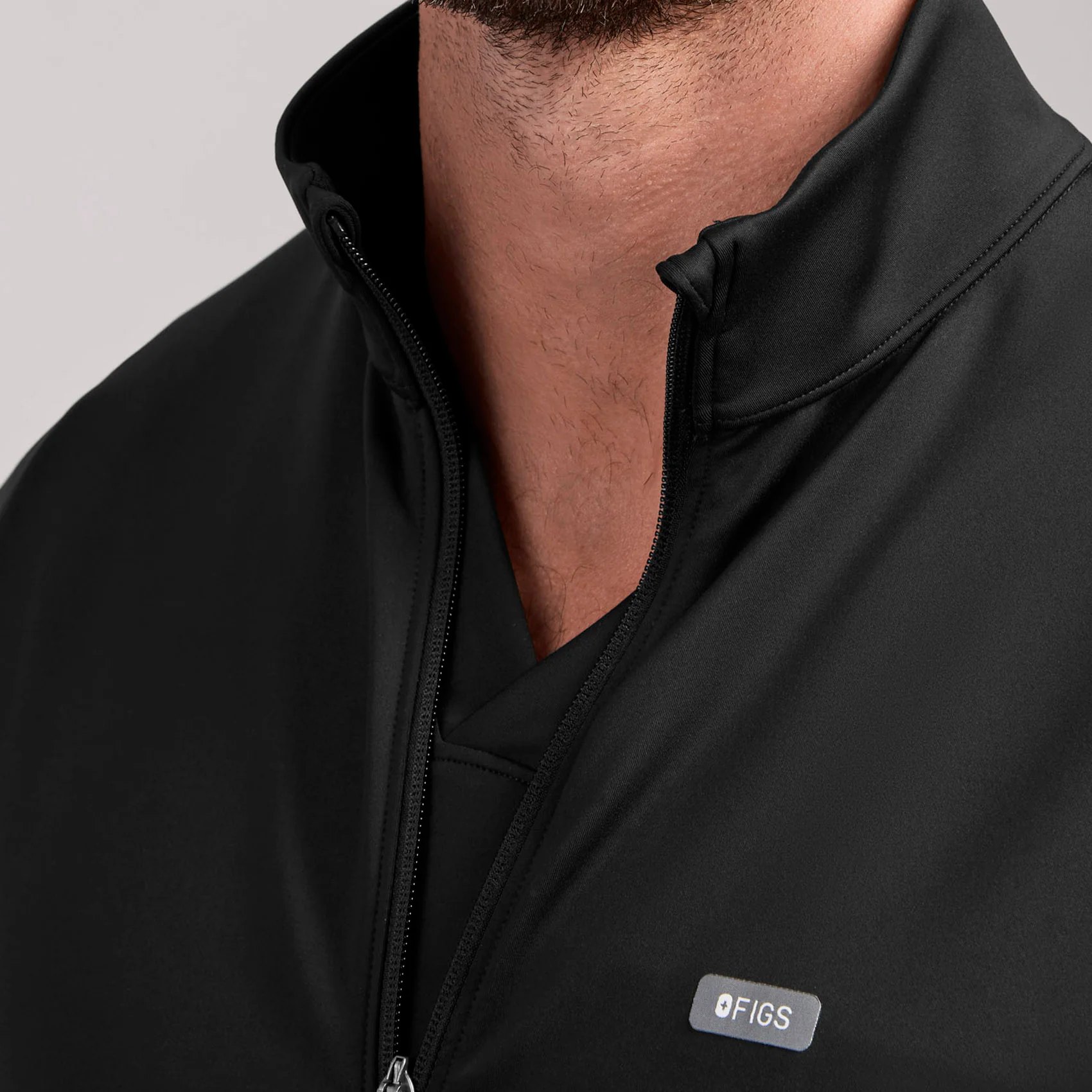 men's Black Varzo FORMx Relaxed - Scrub Jacket™ - Image 6