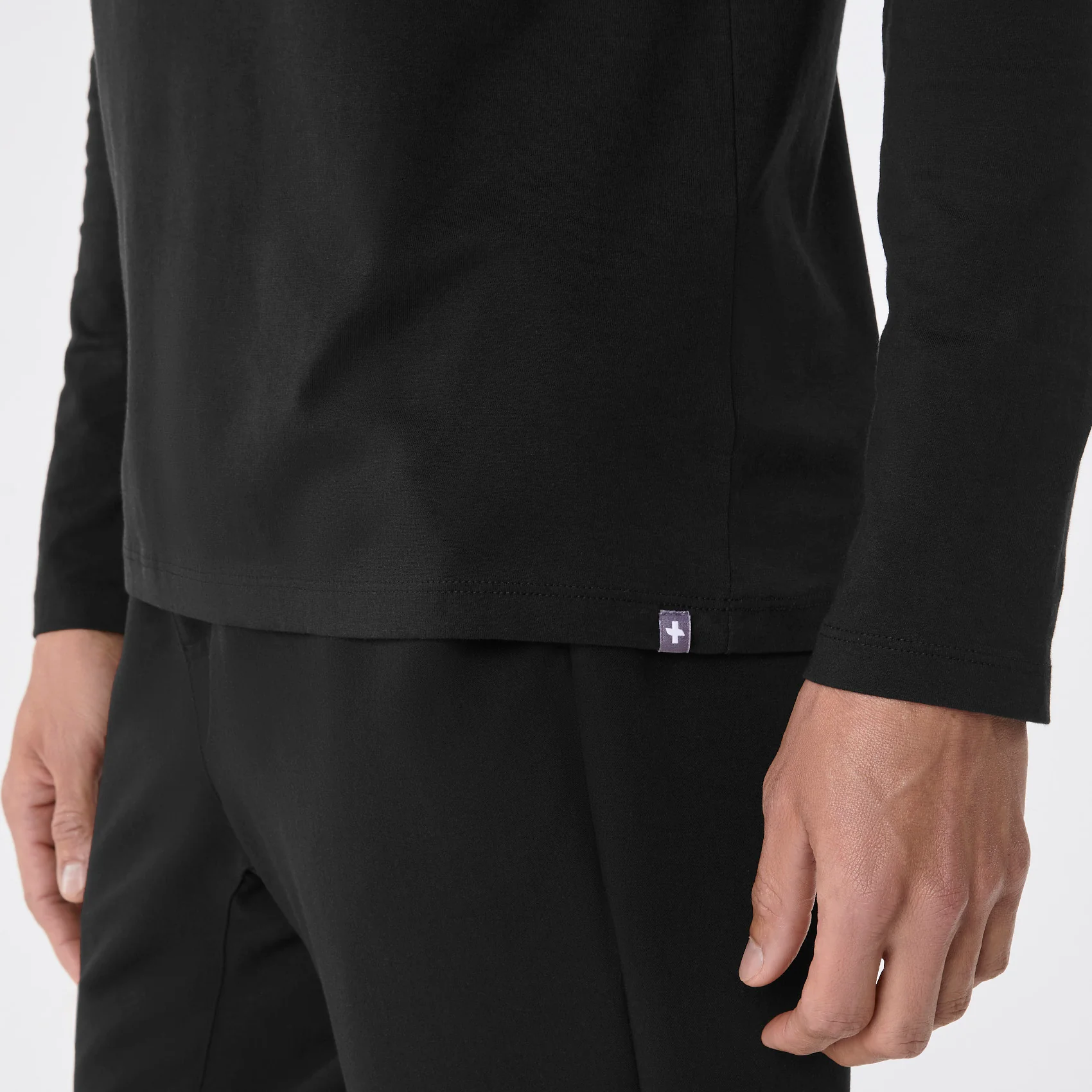 men's Black VEG Supersoft - Longsleeve Underscrub - Image 6