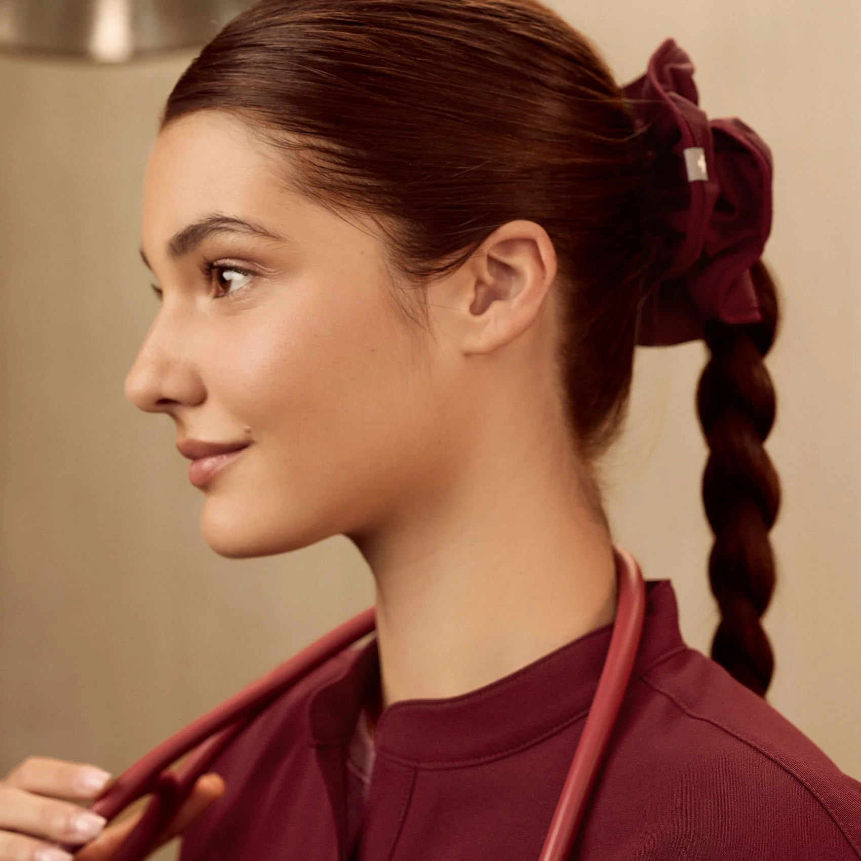 Burgundy Scrunchie - Image 2