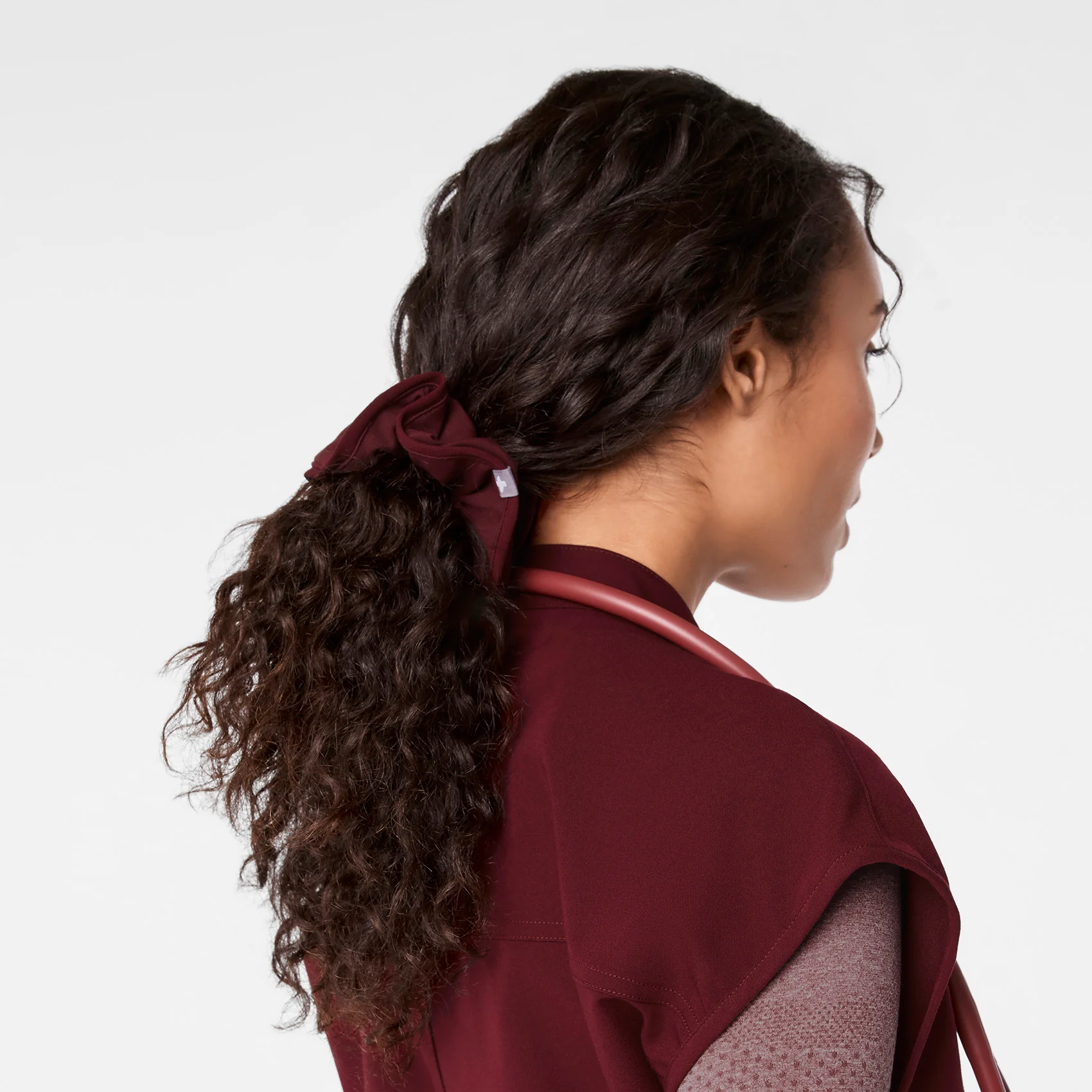 Burgundy Scrunchie - Image 3
