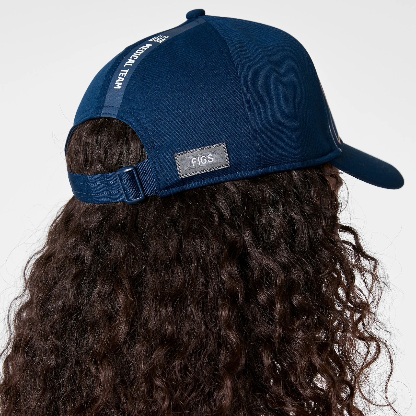unisex Team USA Blue FIGS x Team USA Baseball Cap - Image 9