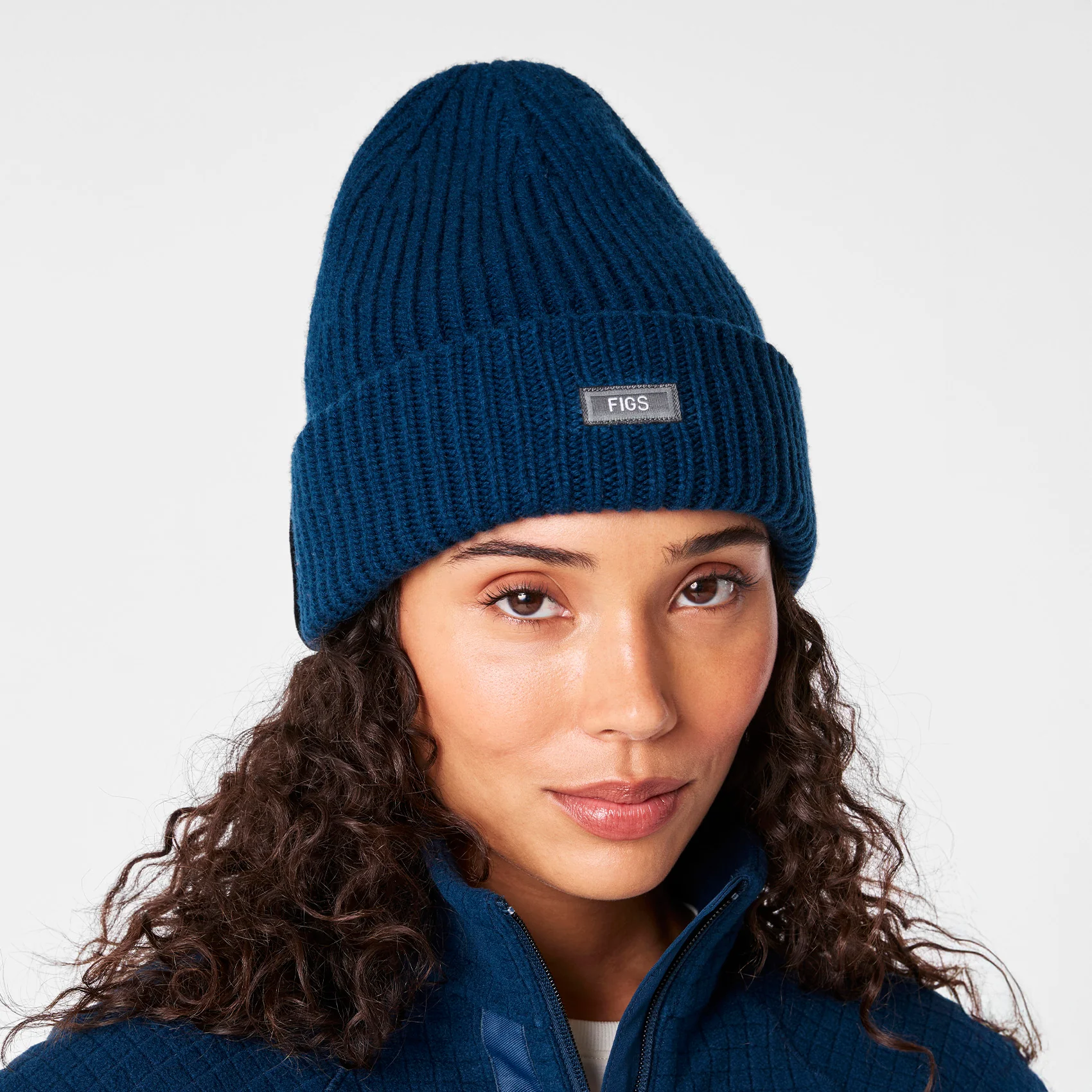 unisex Team USA Blue FIGS x Team USA - Knitted Beanie - Image 3