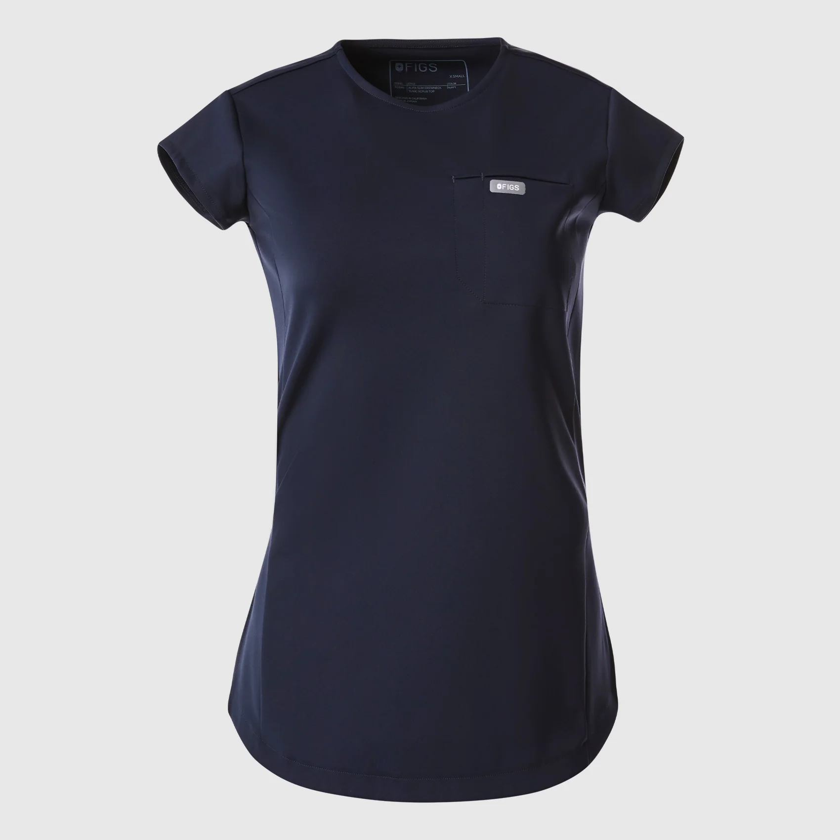 women's Black Alma FORMx Slim Crewneck Tunic - Scrub Top™ - Image 11