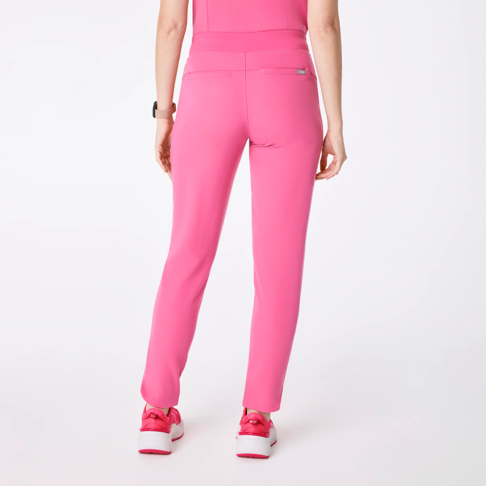 women's F'ing Pink Michele Slim Tapered - Tall Scrub Pant - Image 4