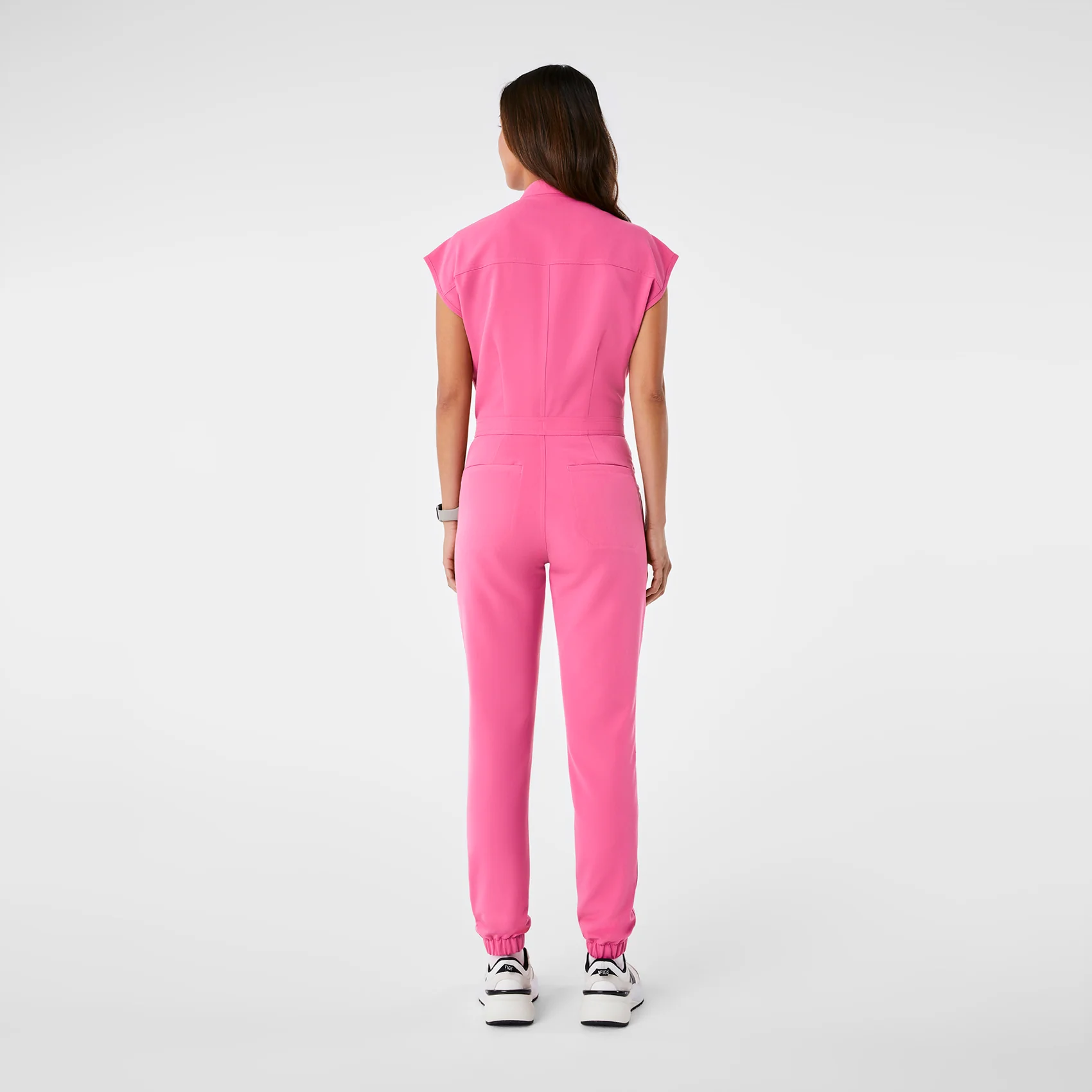 women's F'ing Pink Rafaela Cargo - Tall ScrubJumpsuit™ - Image 2