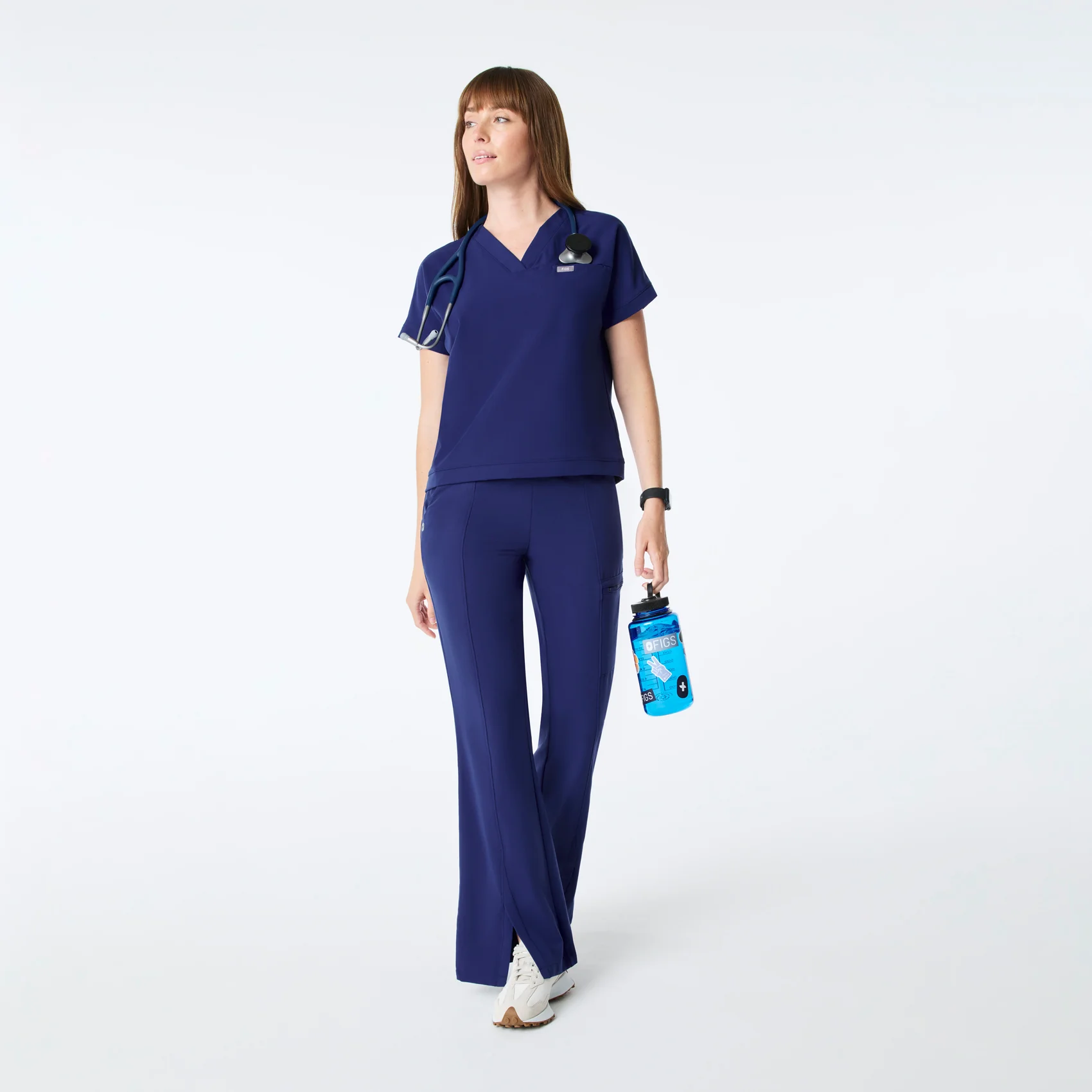 women's Sapphire Carlota Relaxed V-Neck - Scrub Top - Image 2