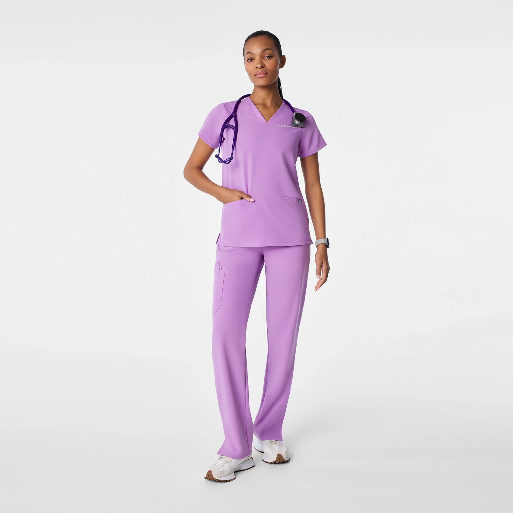 women's Wild Iris Casma - Three-Pocket Scrub Top™ - Image 2