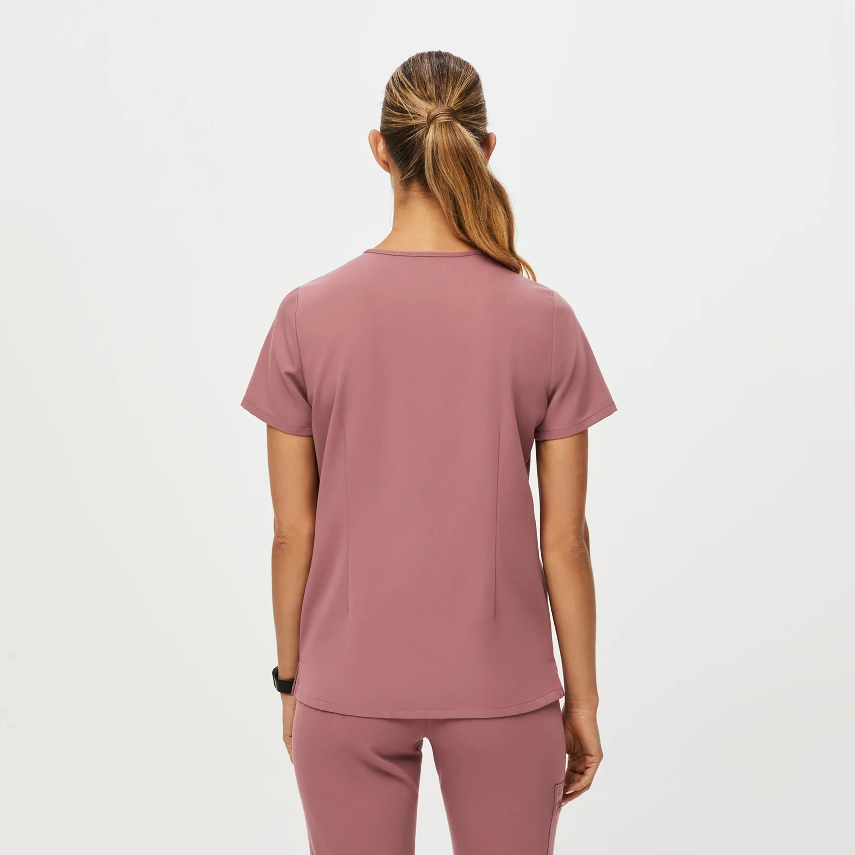 women's Mauve Casma™ - Three-Pocket Scrub Top - Image 4