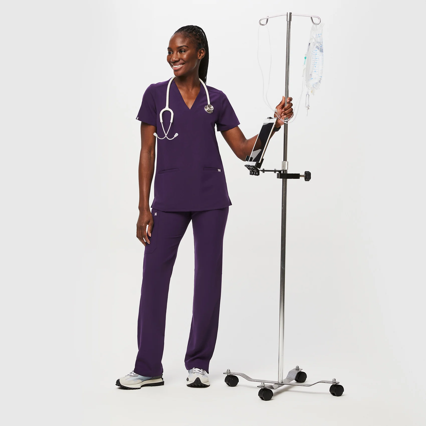 women's Purple Jam Casma™ - Three-Pocket Scrub Top - Image 2
