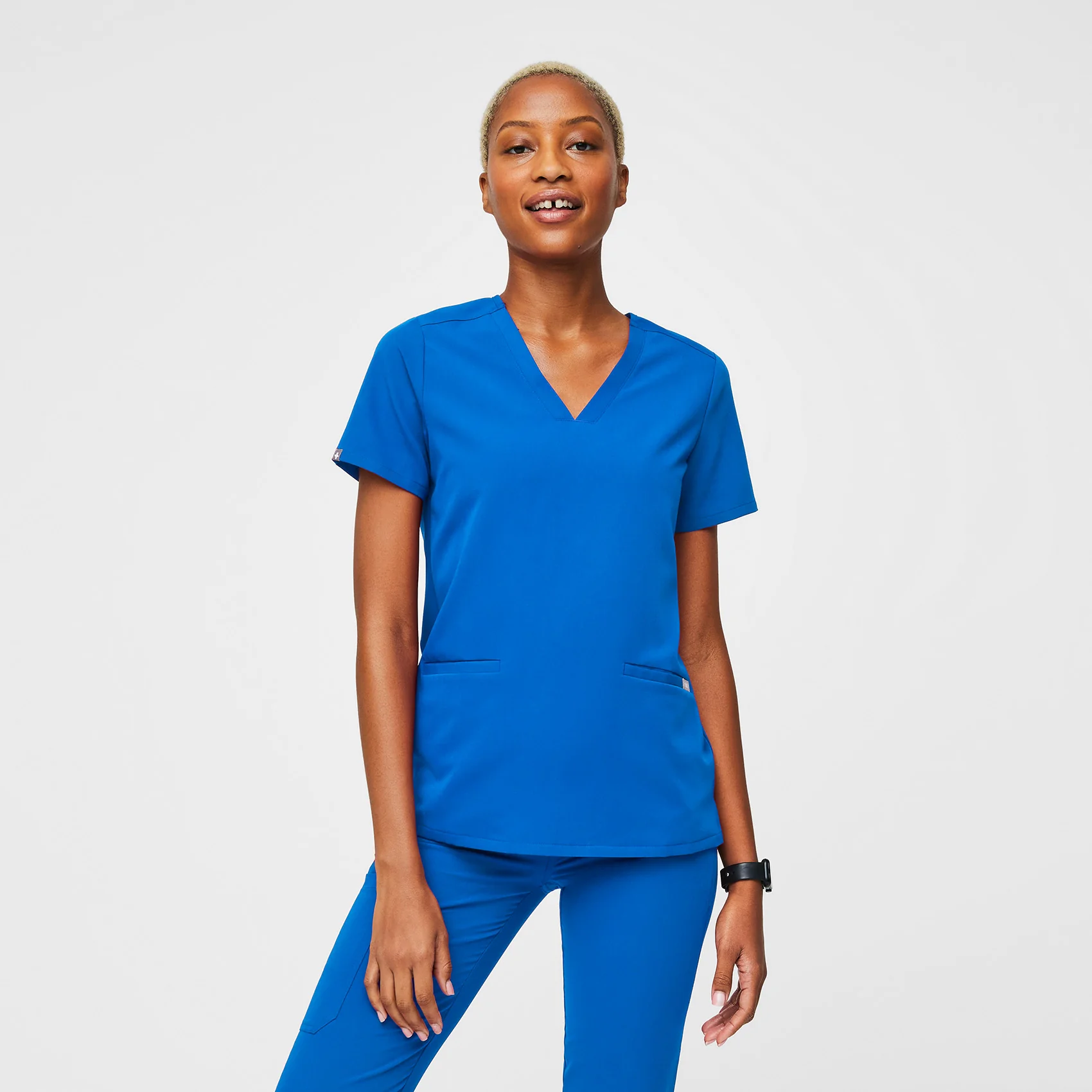 Women's Royal Blue Casma™ - Three-Pocket Scrub Top