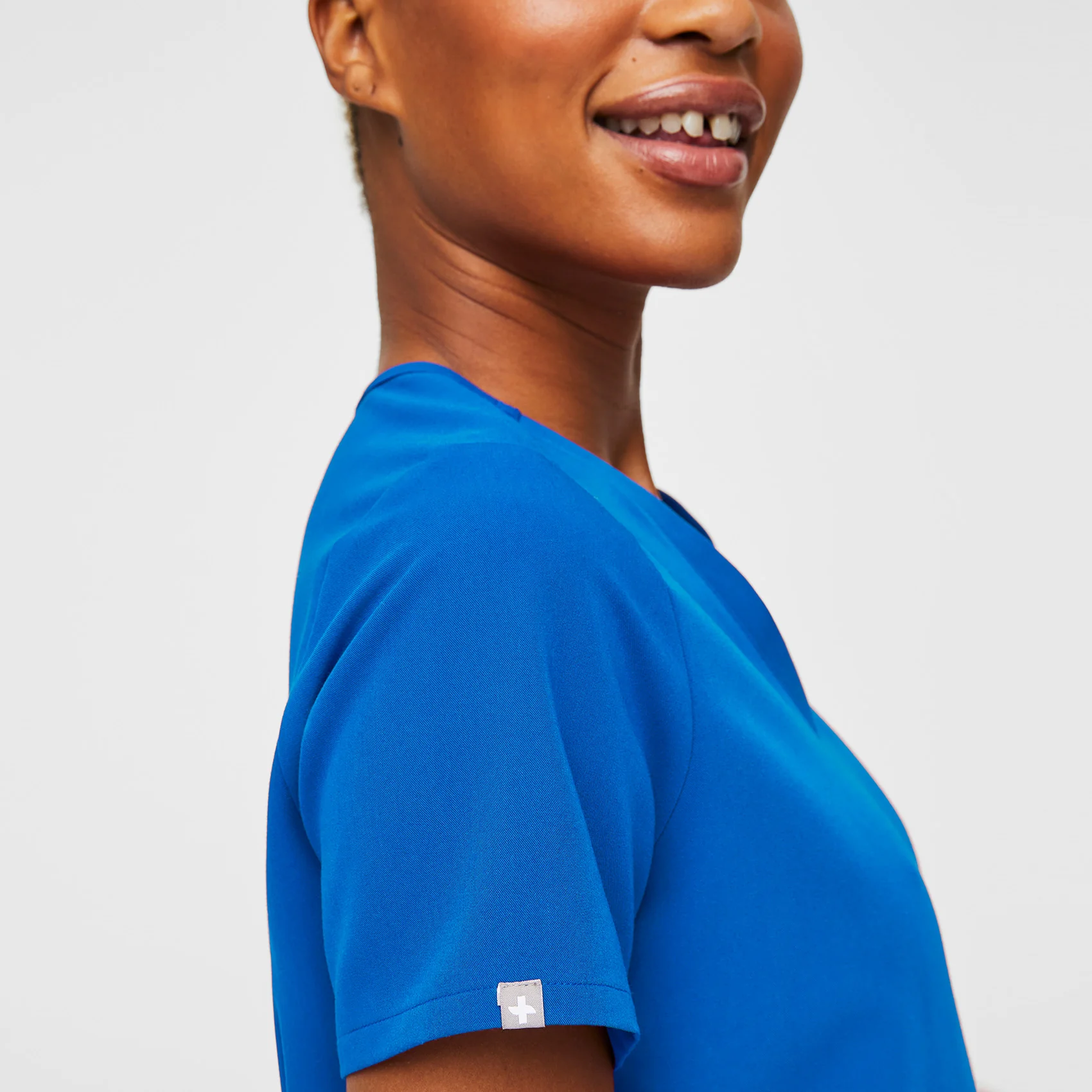 Women's Royal Blue Casma™ - Three-Pocket Scrub Top - Image 3