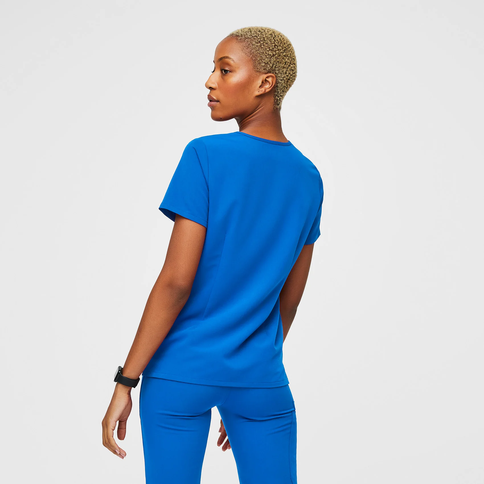 Women's Royal Blue Casma™ - Three-Pocket Scrub Top - Image 4