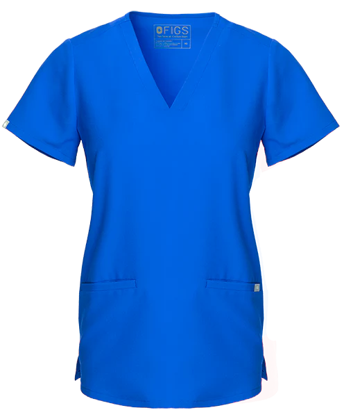 Women's Royal Blue Casma™ - Three-Pocket Scrub Top - Image 7