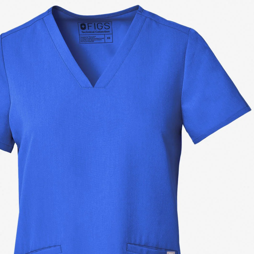Women's Royal Blue Casma™ - Three-Pocket Scrub Top - Image 9