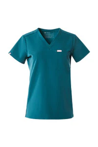 women's Caribbean Blue Catarina - One-Pocket Scrub Top™ - Image 10