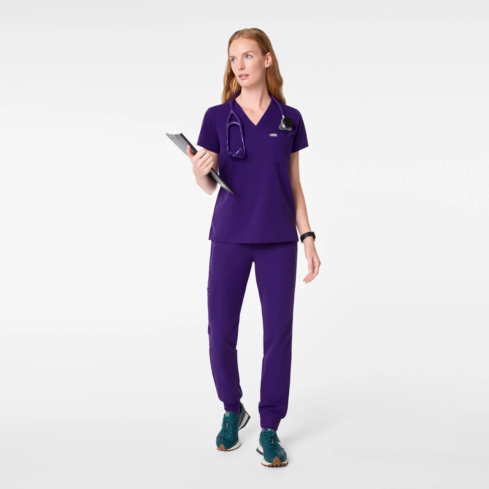 women's Purple Pulse Catarina - One-Pocket Scrub Top™ - Image 2