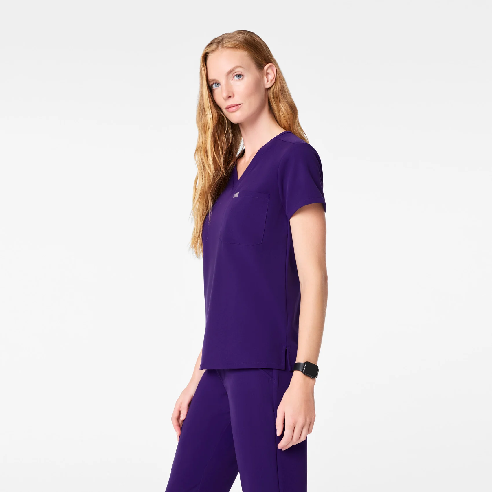 women's Purple Pulse Catarina - One-Pocket Scrub Top™ - Image 3