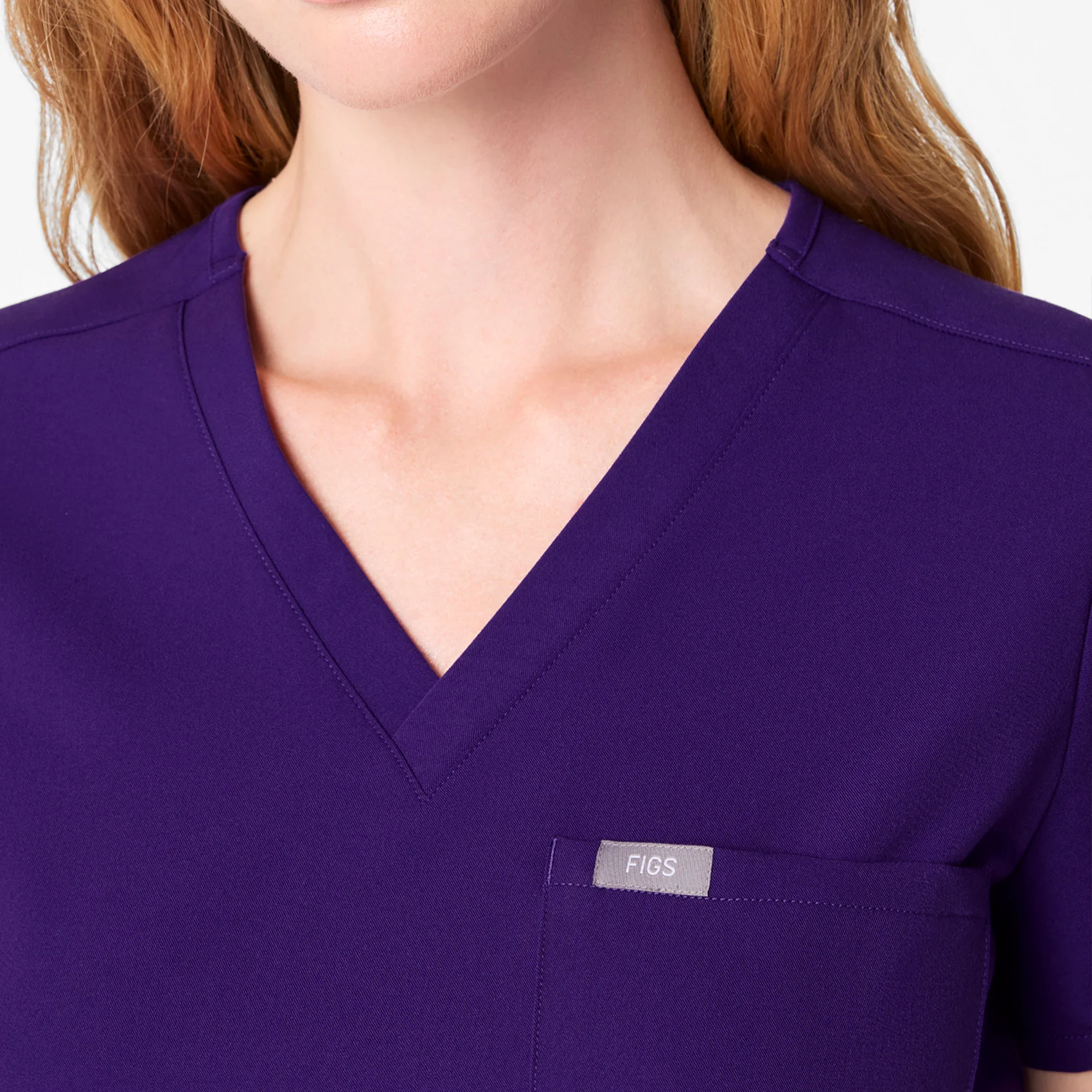women's Purple Pulse Catarina - One-Pocket Scrub Top™ - Image 5