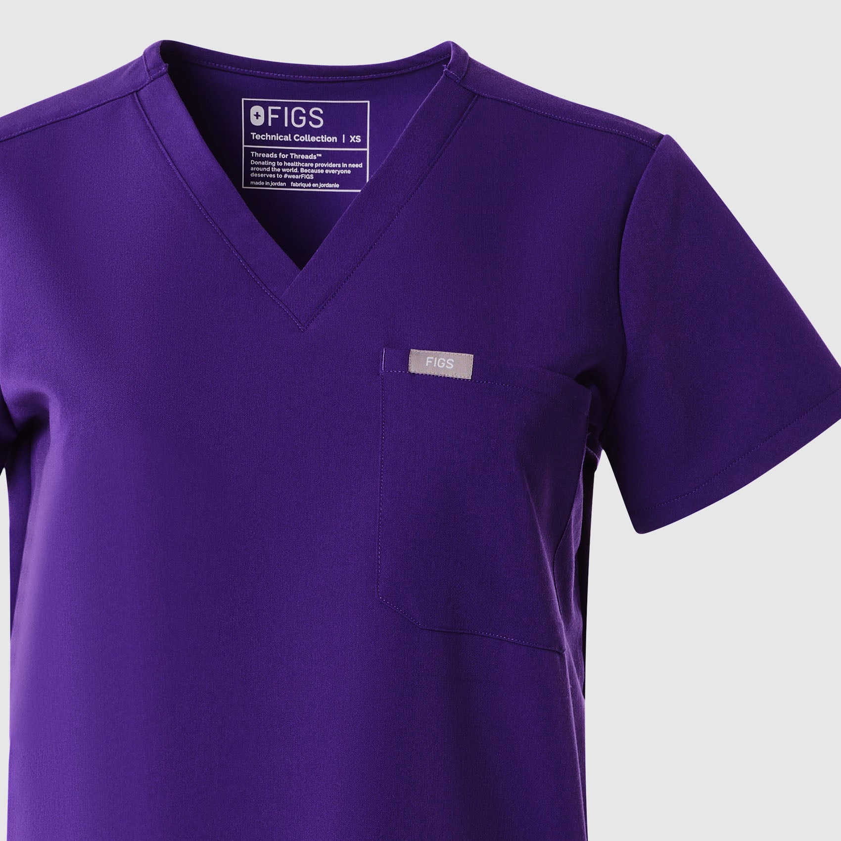 women's Purple Pulse Catarina - One-Pocket Scrub Top™ - Image 9