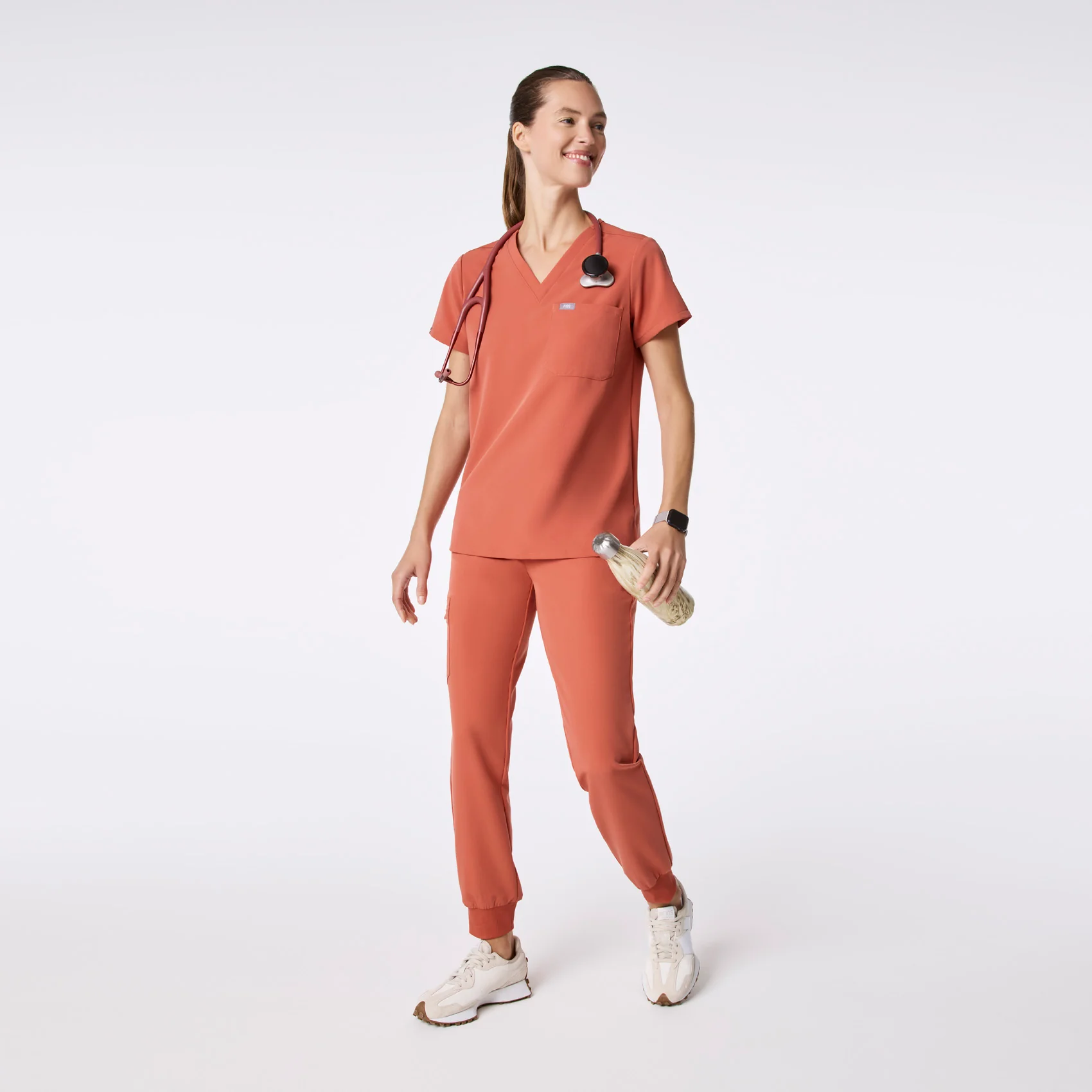 women's Spiced Cider Catarina - One-Pocket Scrub Top™ - Image 2