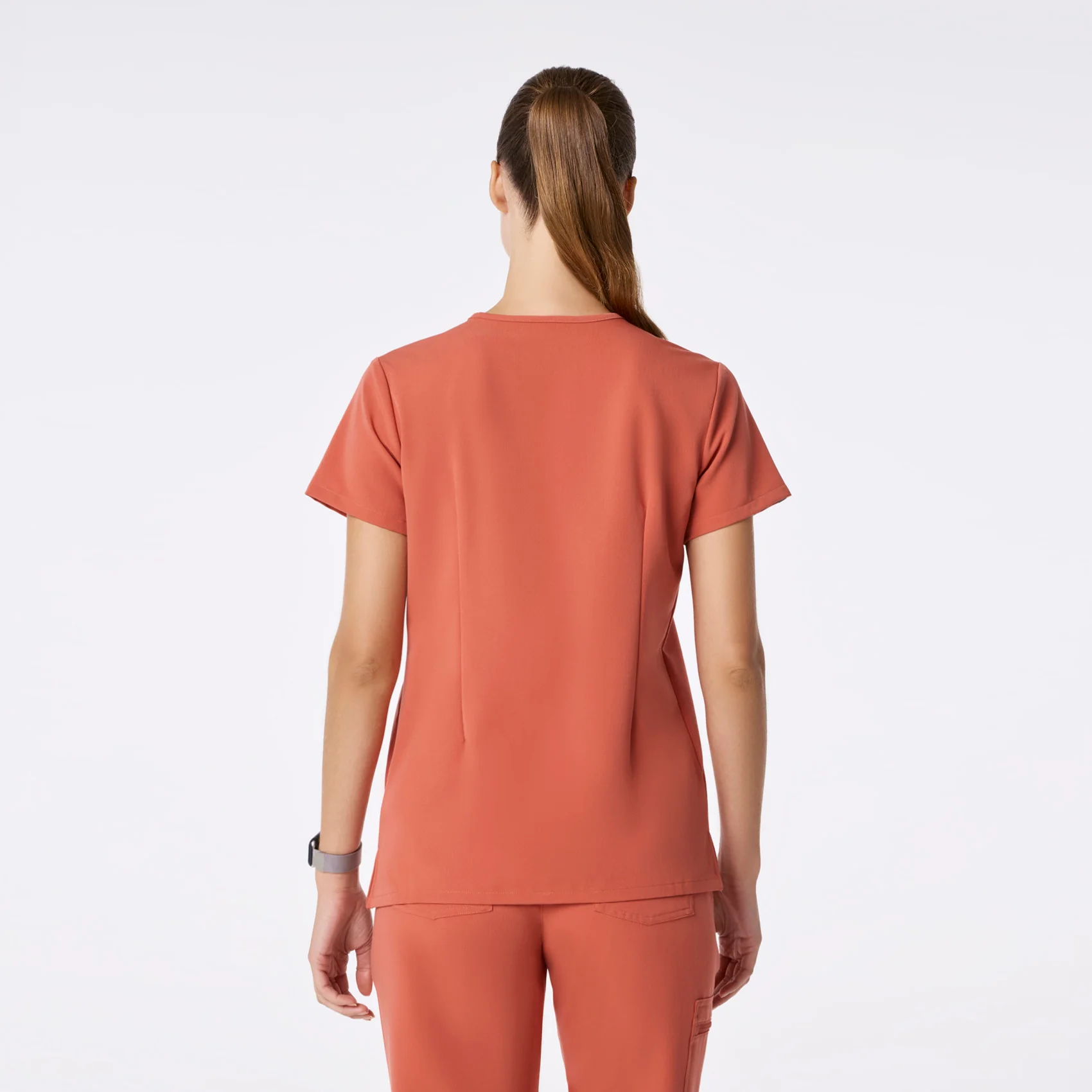 women's Spiced Cider Catarina - One-Pocket Scrub Top™ - Image 4