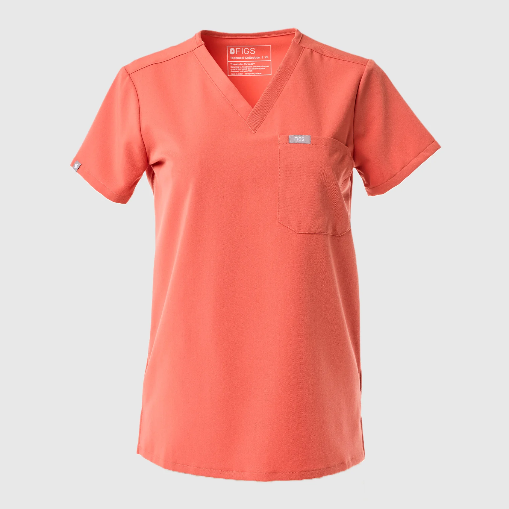 women's Spiced Cider Catarina Petite - One-Pocket Scrub Top™ - Image 7