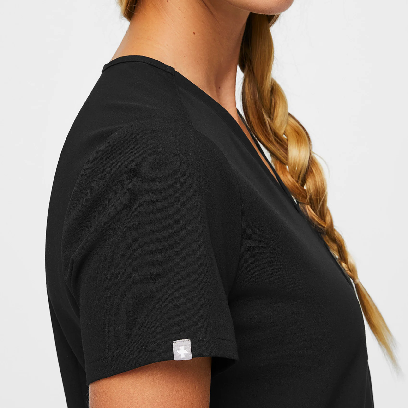 Women's Black Catarina™ - One-Pocket Scrub Top - Image 5