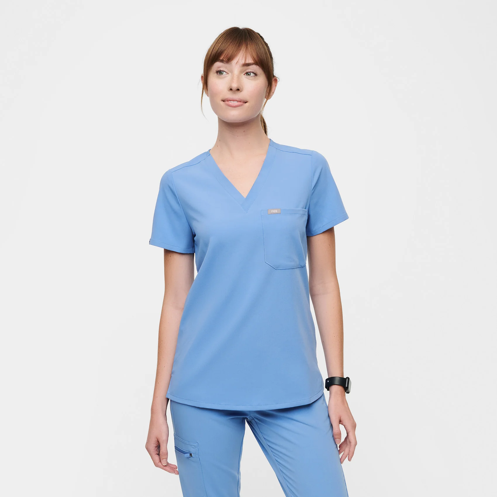 Women's Ceil Blue Catarina™ - One-Pocket Scrub Top
