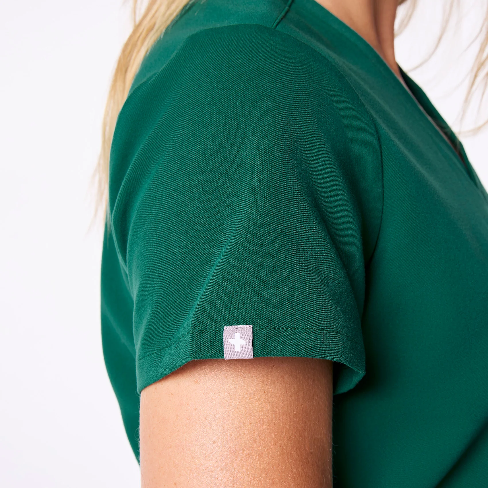 women's Hunter Green Catarina Petite - One-Pocket Scrub Top™ - Image 7
