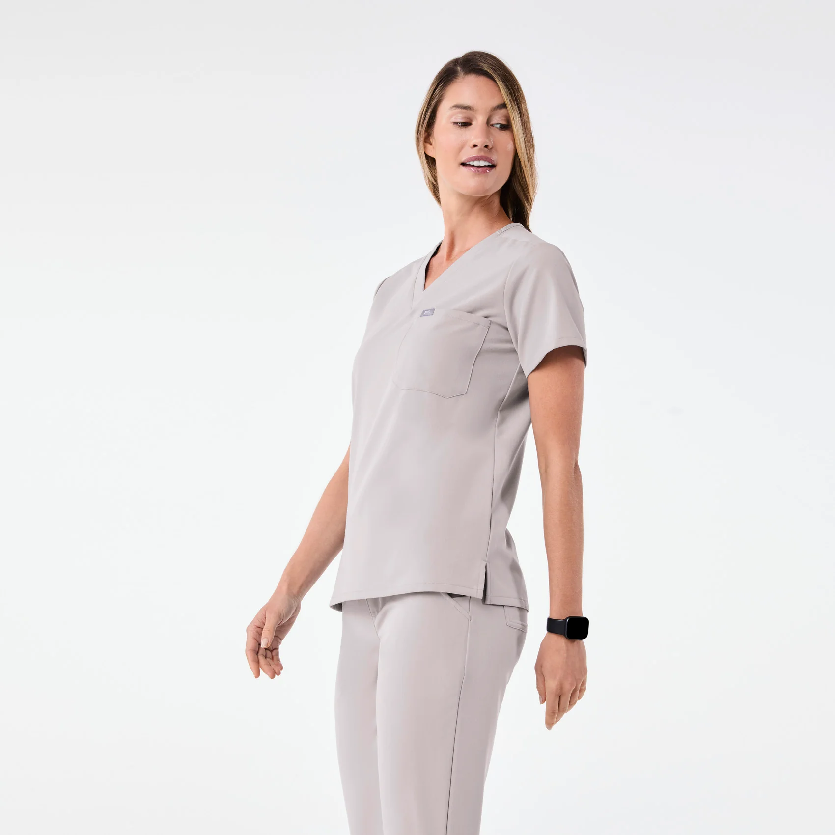 women's Slate Catarina Petite - One-Pocket Scrub Top™ - Image 3