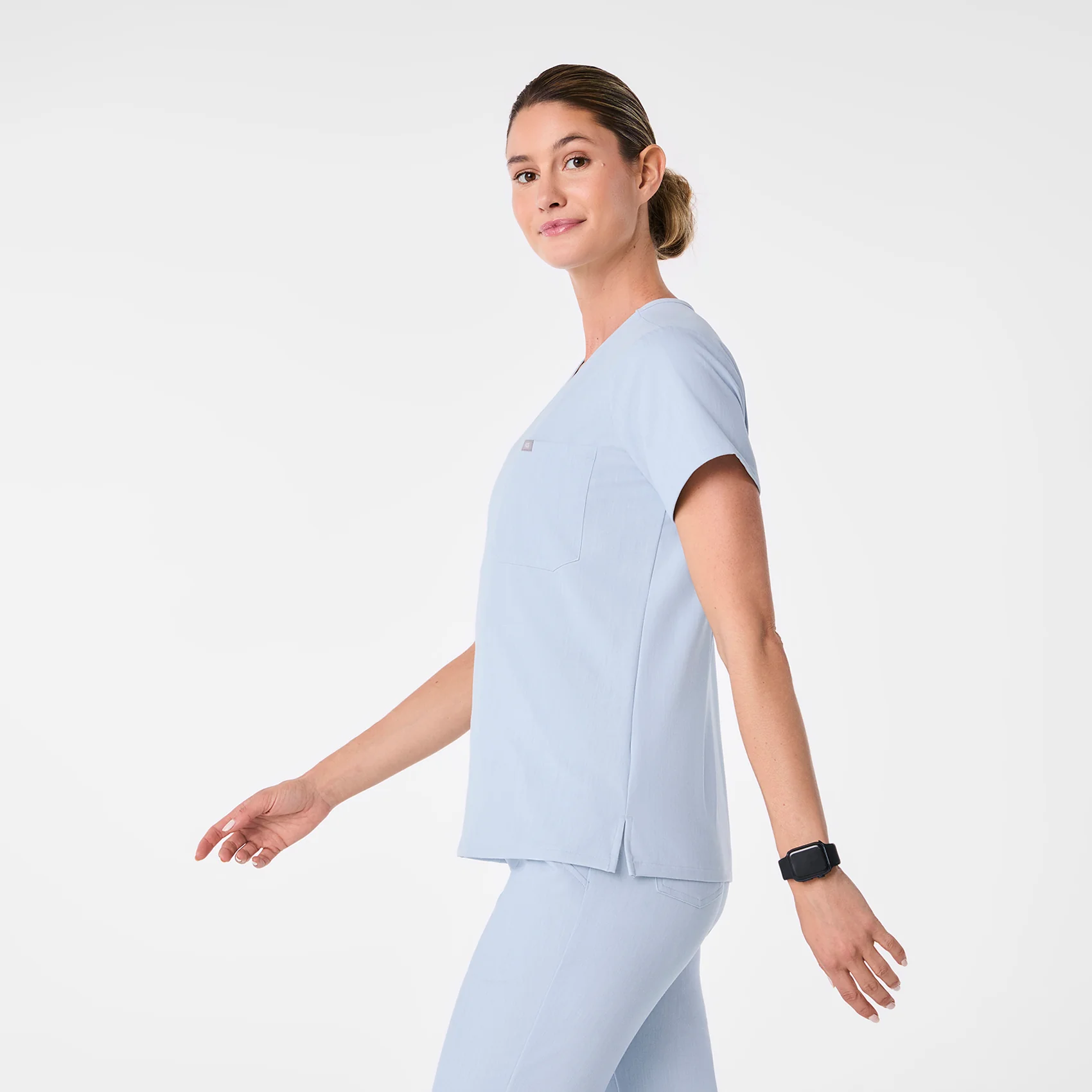 women's Chambray Catarina - One-Pocket Scrub Top™ - Image 3