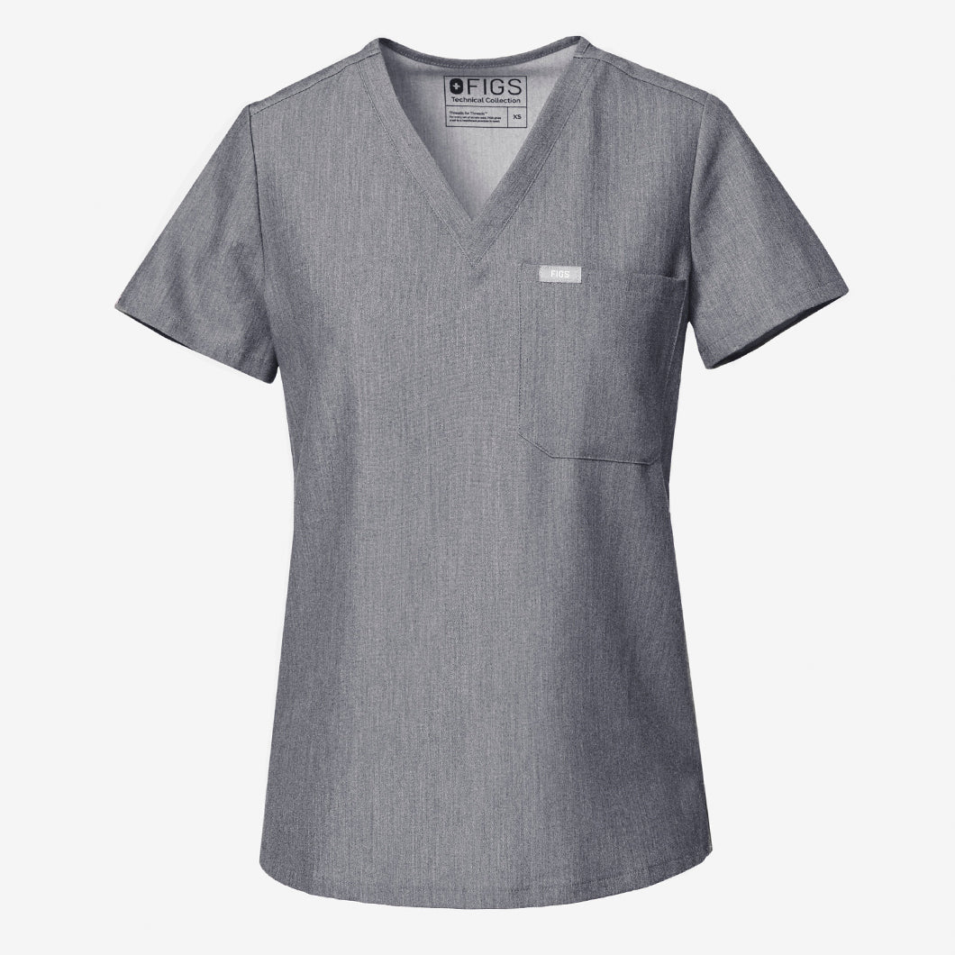 women's Chambray Catarina - One-Pocket Scrub Top™ - Image 7