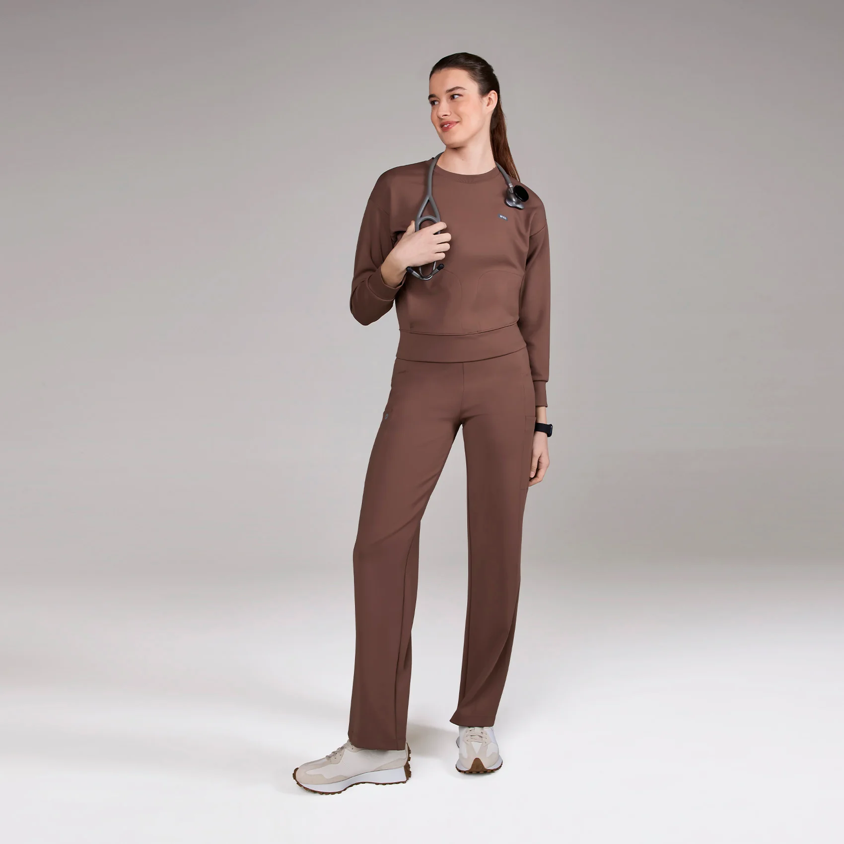 women's Cedar Cornelia FORMx Crewneck - Scrub Top™ - Image 2