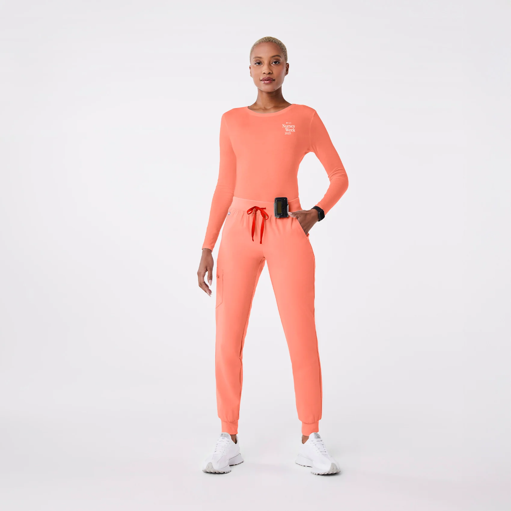 women's Sunset Drift Favorite Snack Supersoft - Longsleeve Underscrub - Image 3