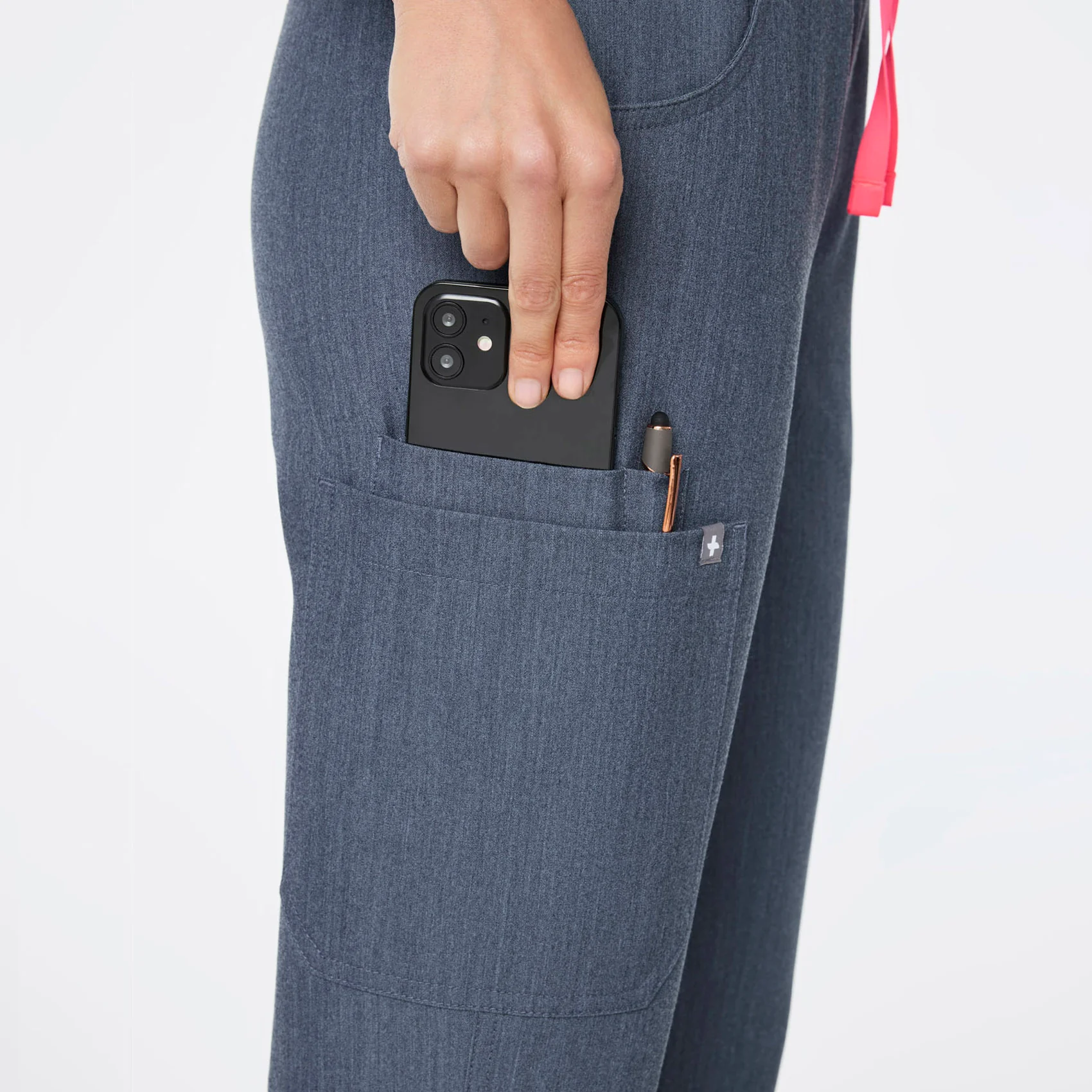 women's Heather Denim Kade - Petite Cargo Scrub Pant™ - Image 6