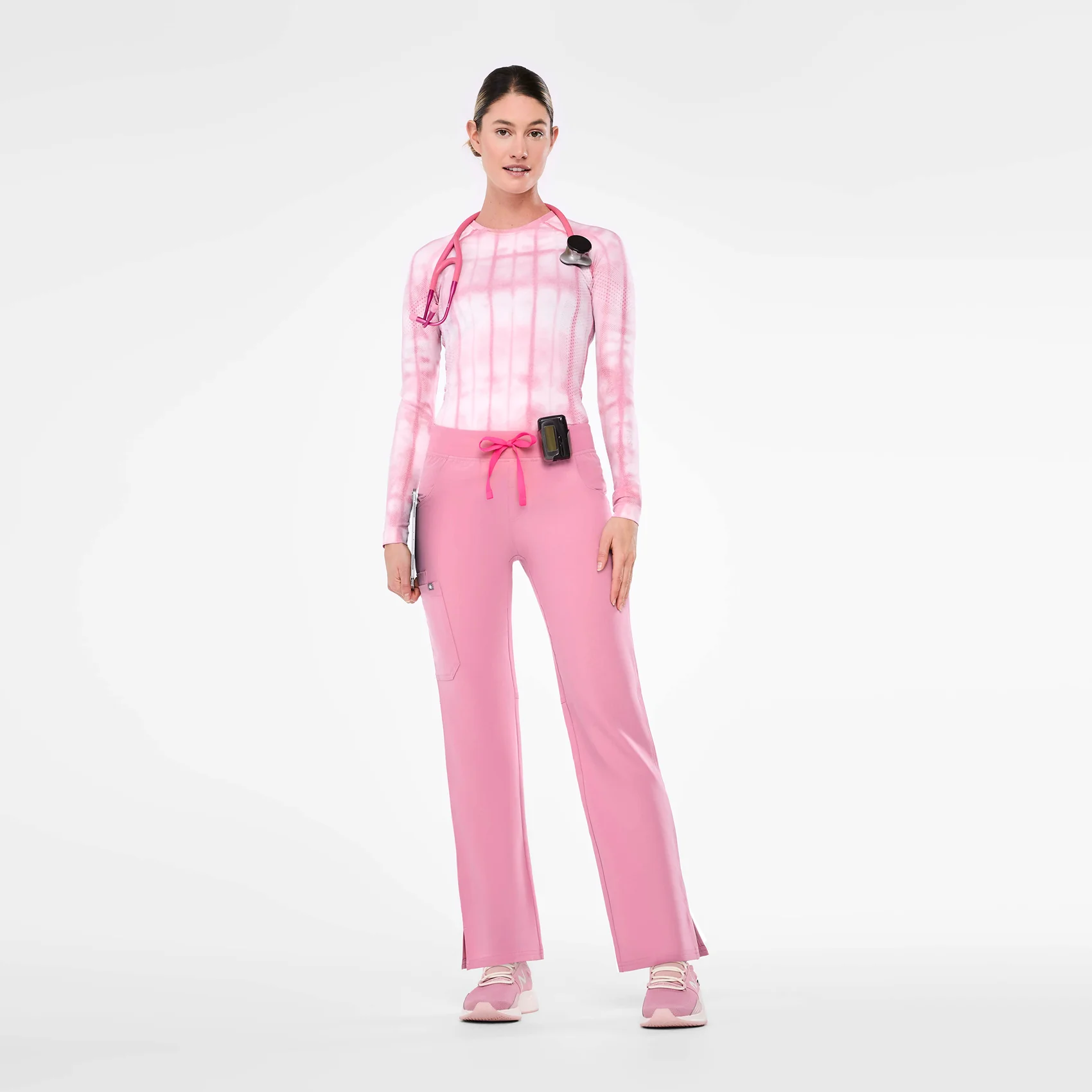 women's Chalk Pink Kade - Tall Cargo Scrub Pant™ - Image 2