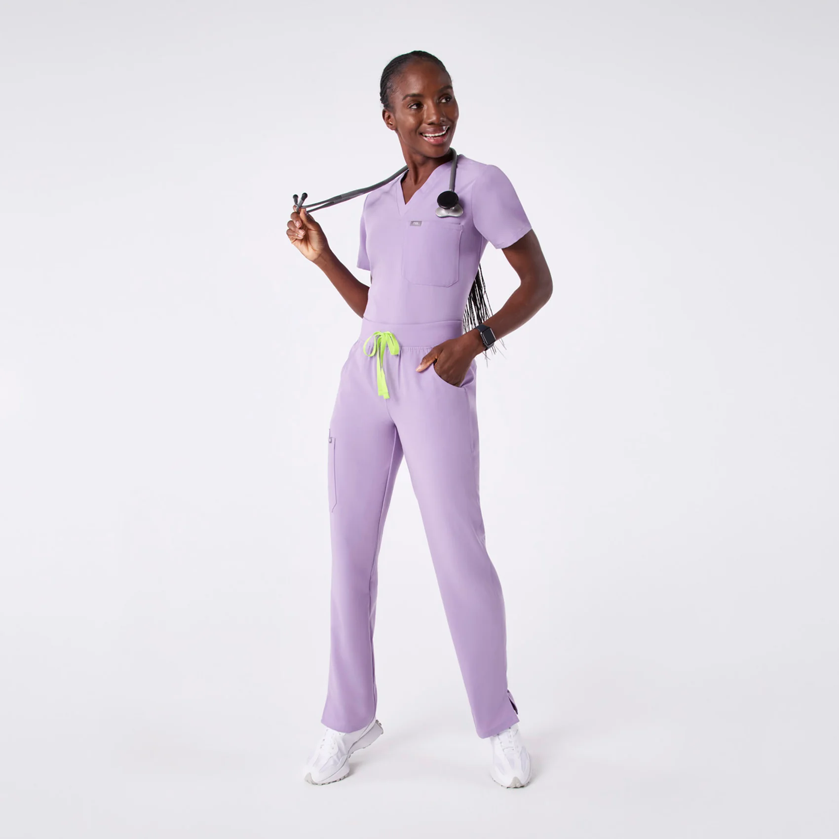 women's Lavender Dew Kade - Tall Cargo Scrub Pant™ - Image 2