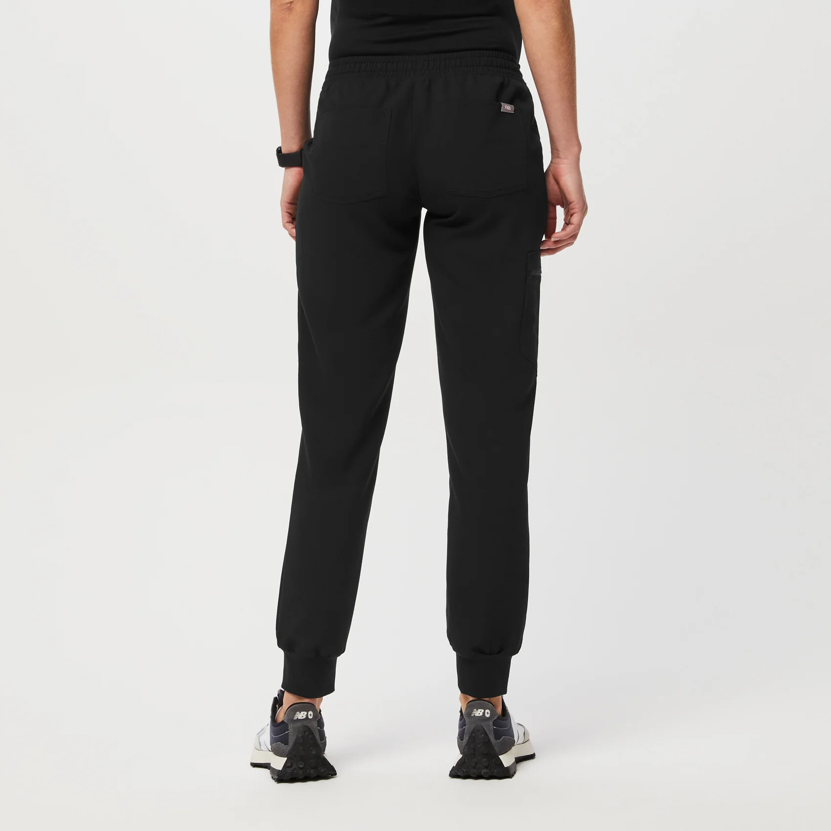 Women's Black Zamora™ Maternity - Jogger Scrub Pants - Image 4