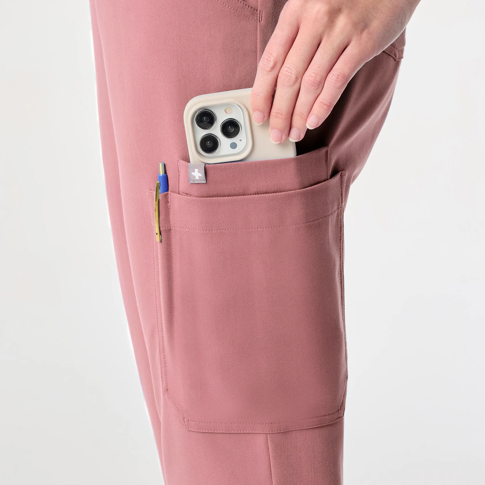 women's Mauve High Waisted Dowa - Scrub Pant - Image 8