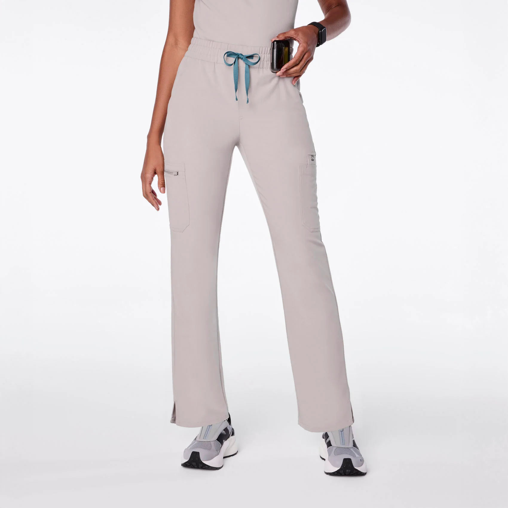 women's Slate High Waisted Dowa - Petite Scrub Pants
